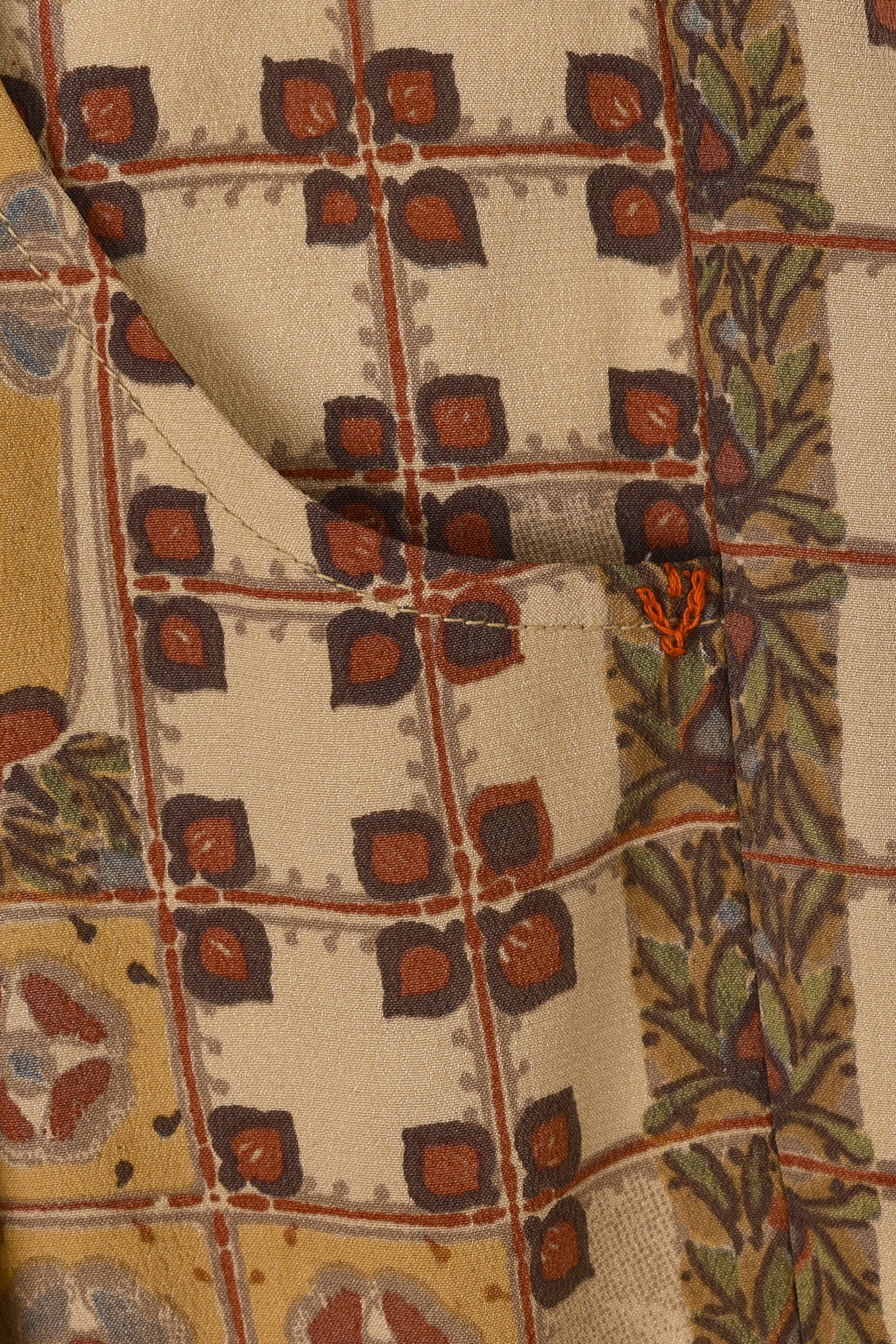 CHETTINAD INSPIRED MULTI-COLOUR SCREEN PRINTED STATEMENT SAREE PANTS