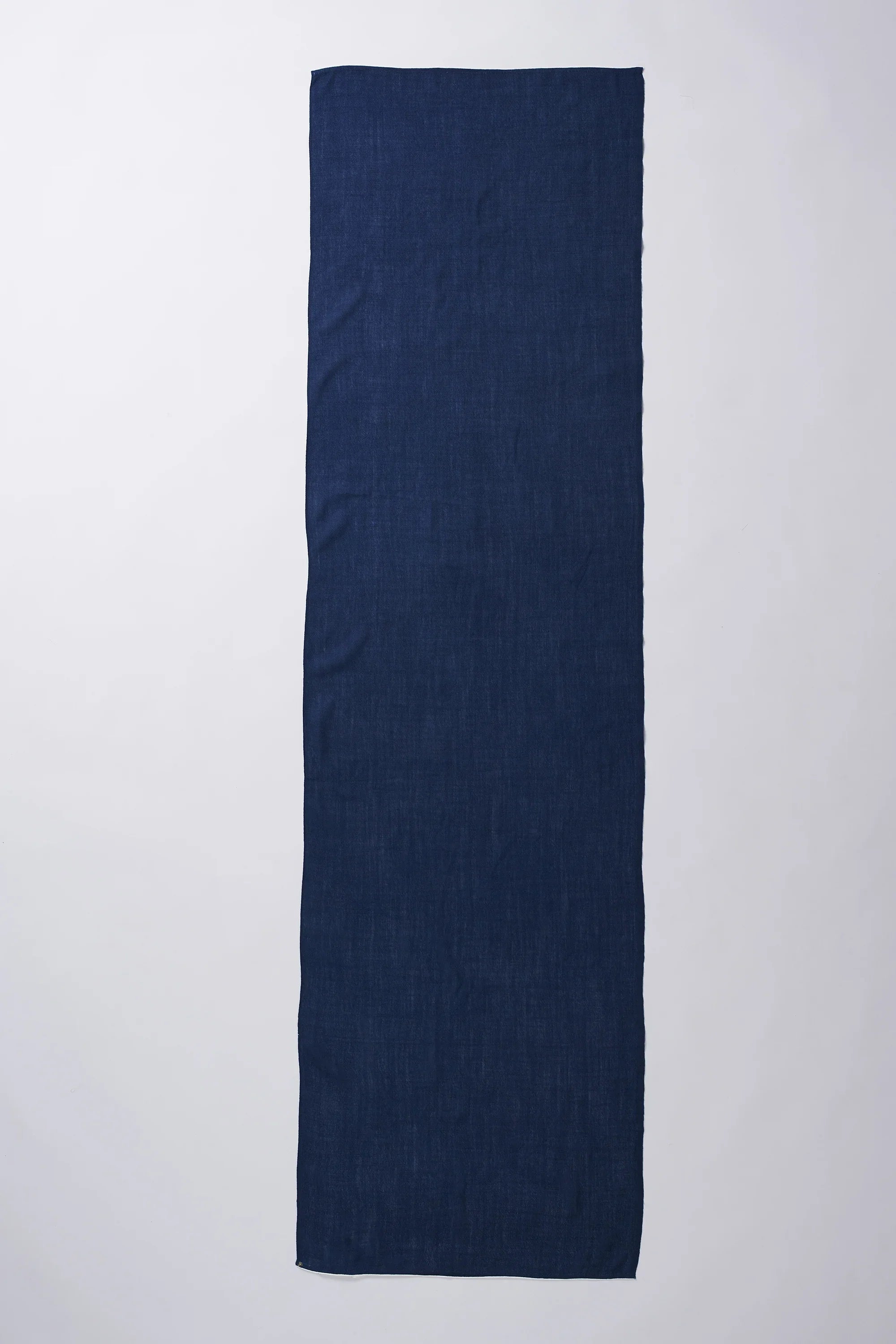 Indigo Scarf And Grey Shirt