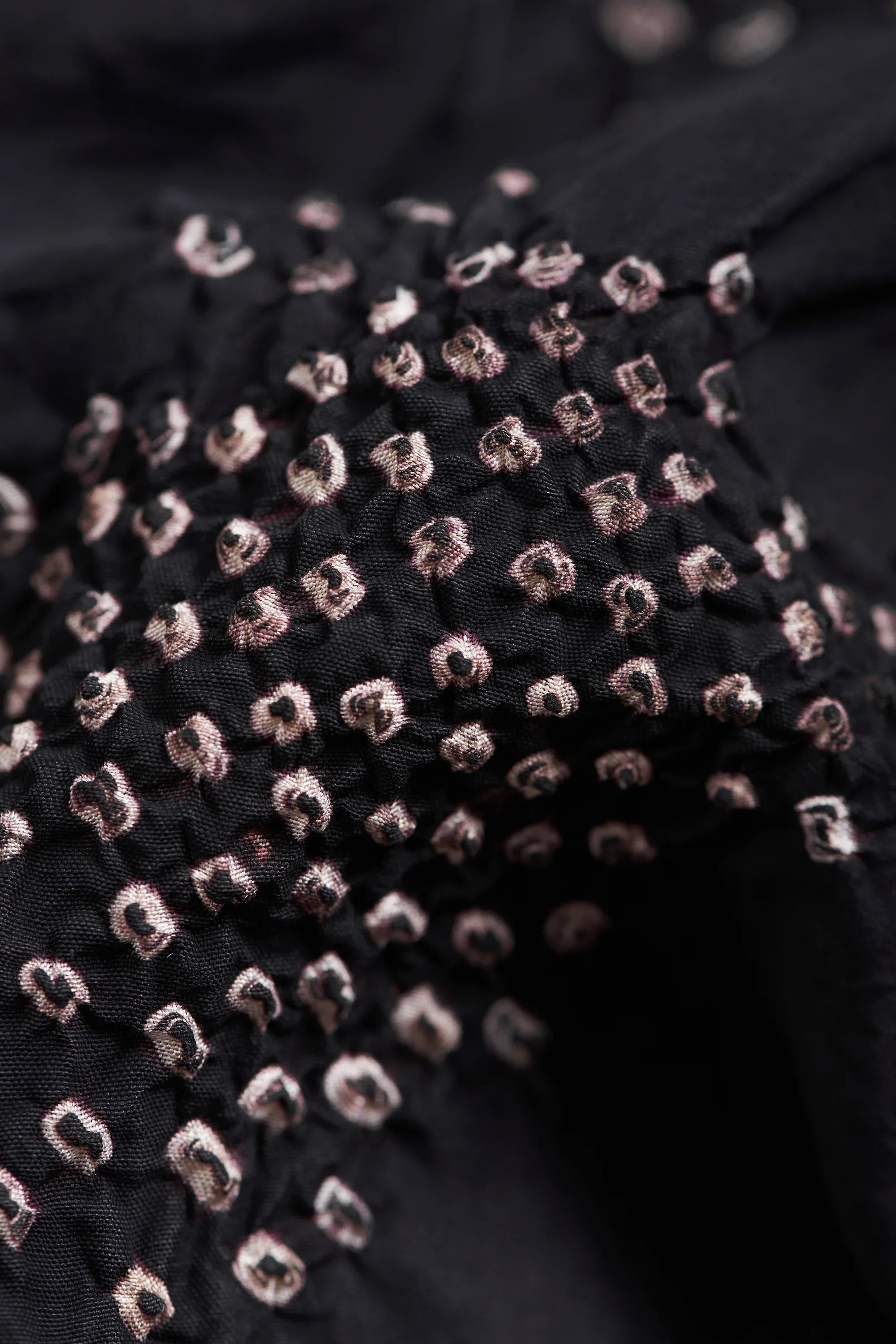 Black Bandhani Silk Scarf