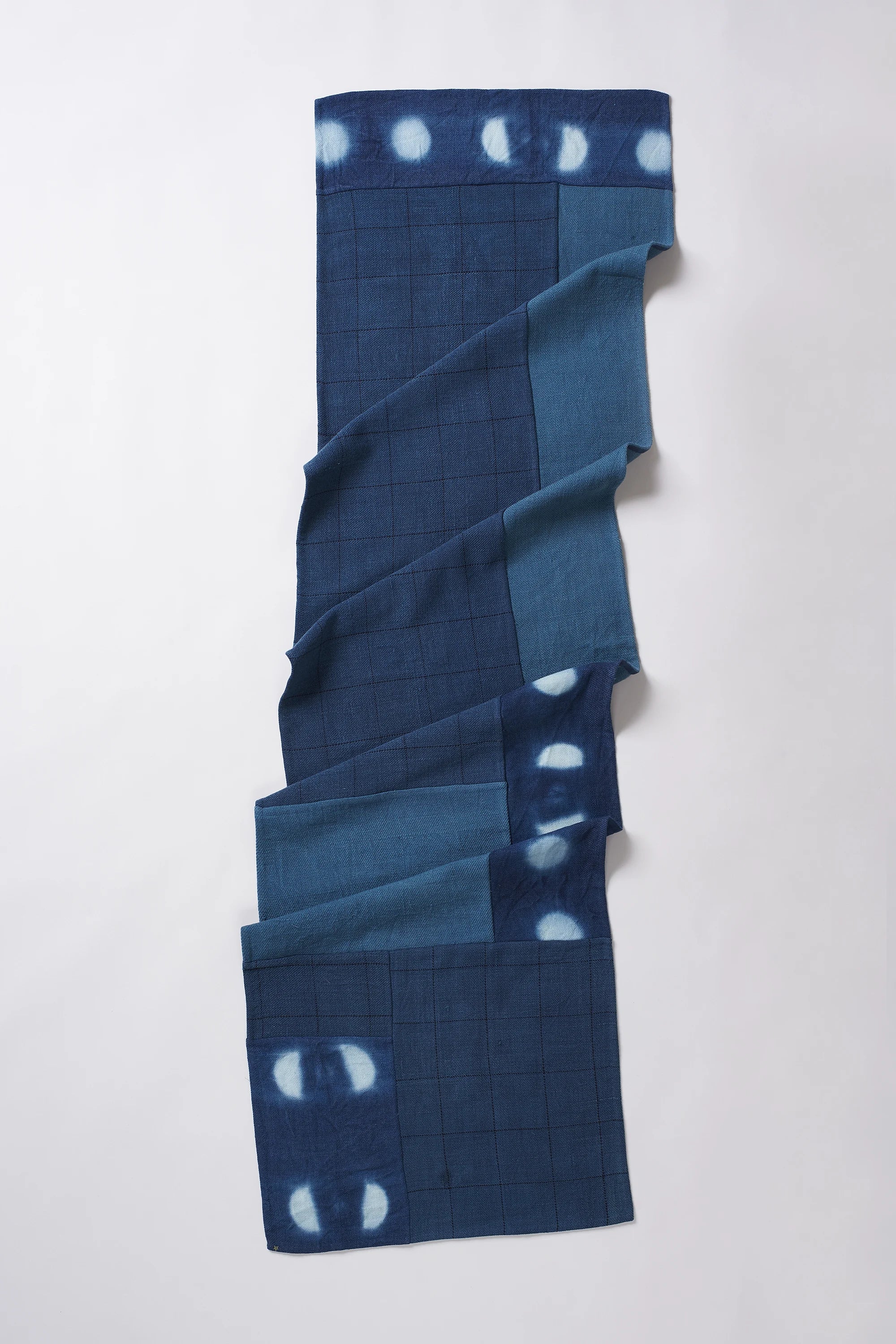 Rectangular Patchwork Scarf in Silk
