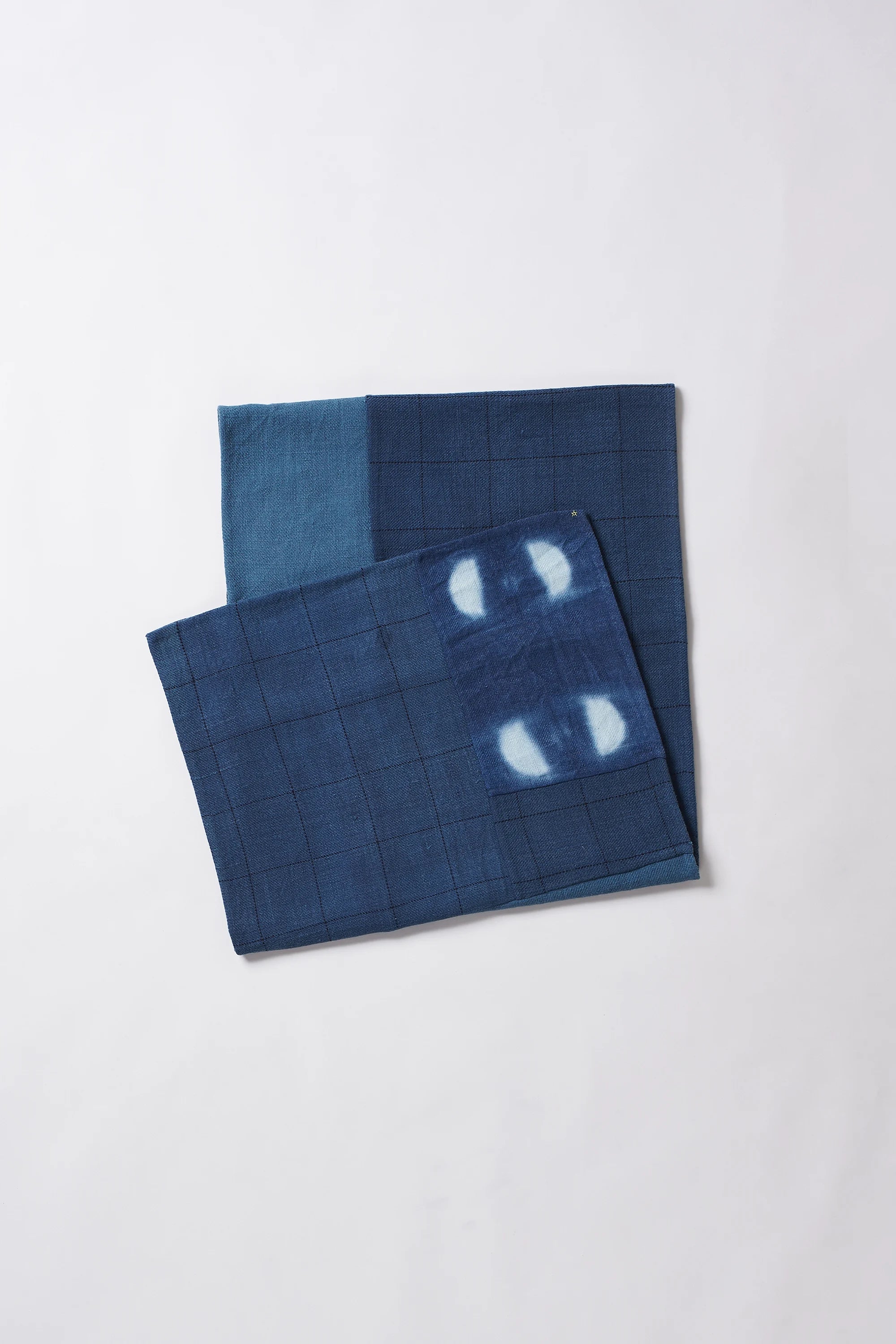 Rectangular Patchwork Scarf in Silk