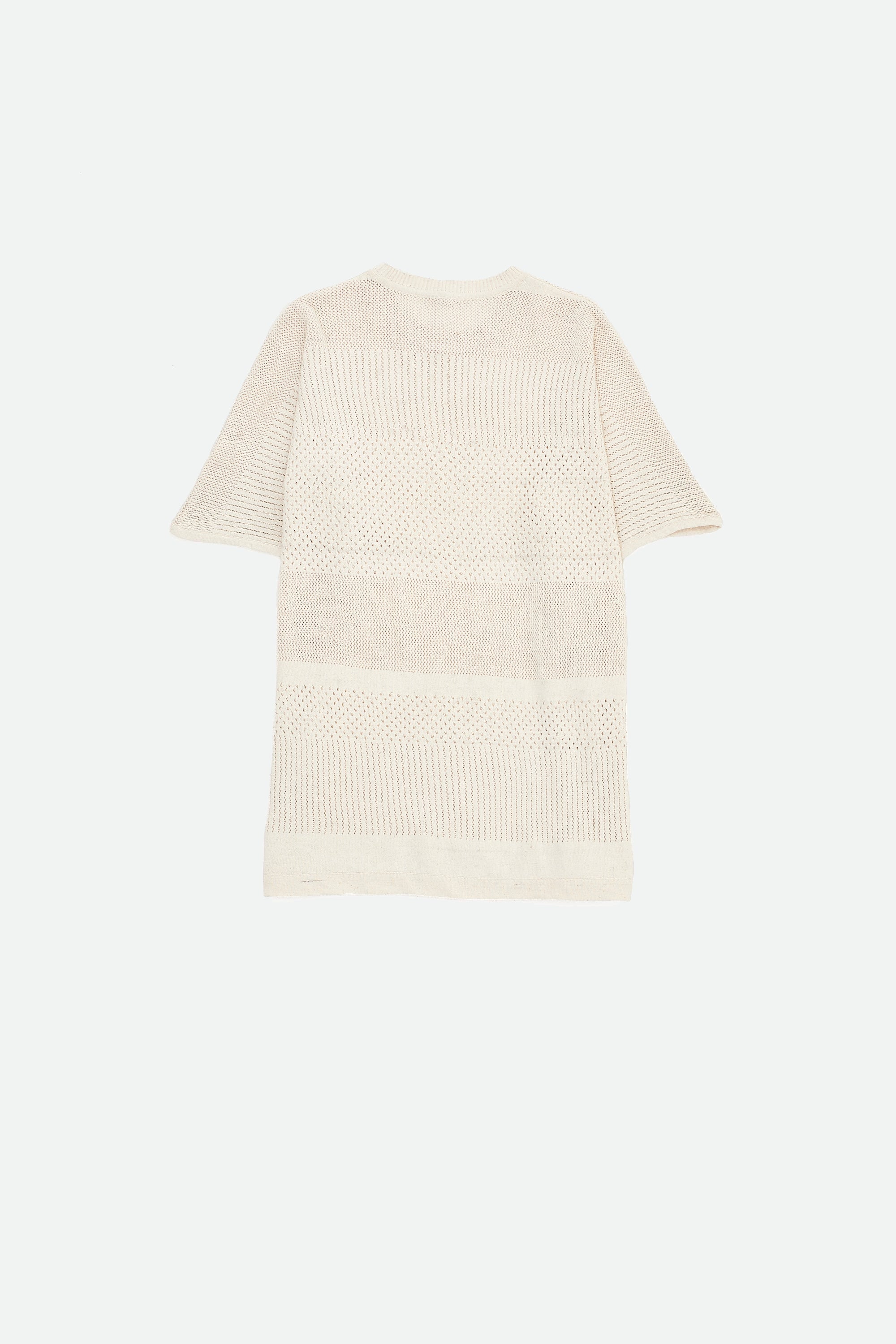 Undyed Cotton Knitted T-Shirt