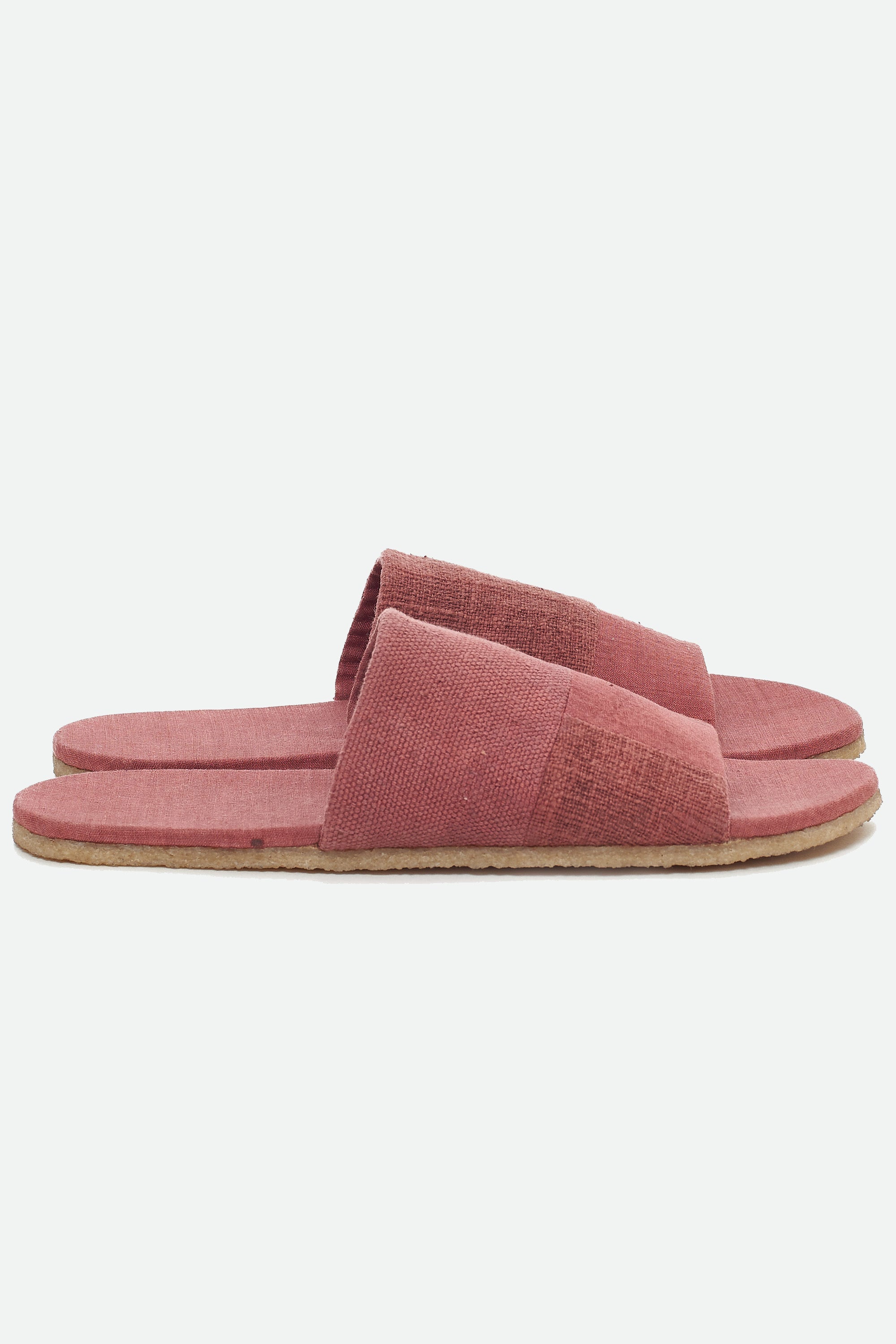 ROGUE PINK HANDCRAFTED PAIR OF PATCHWORK SLIDES