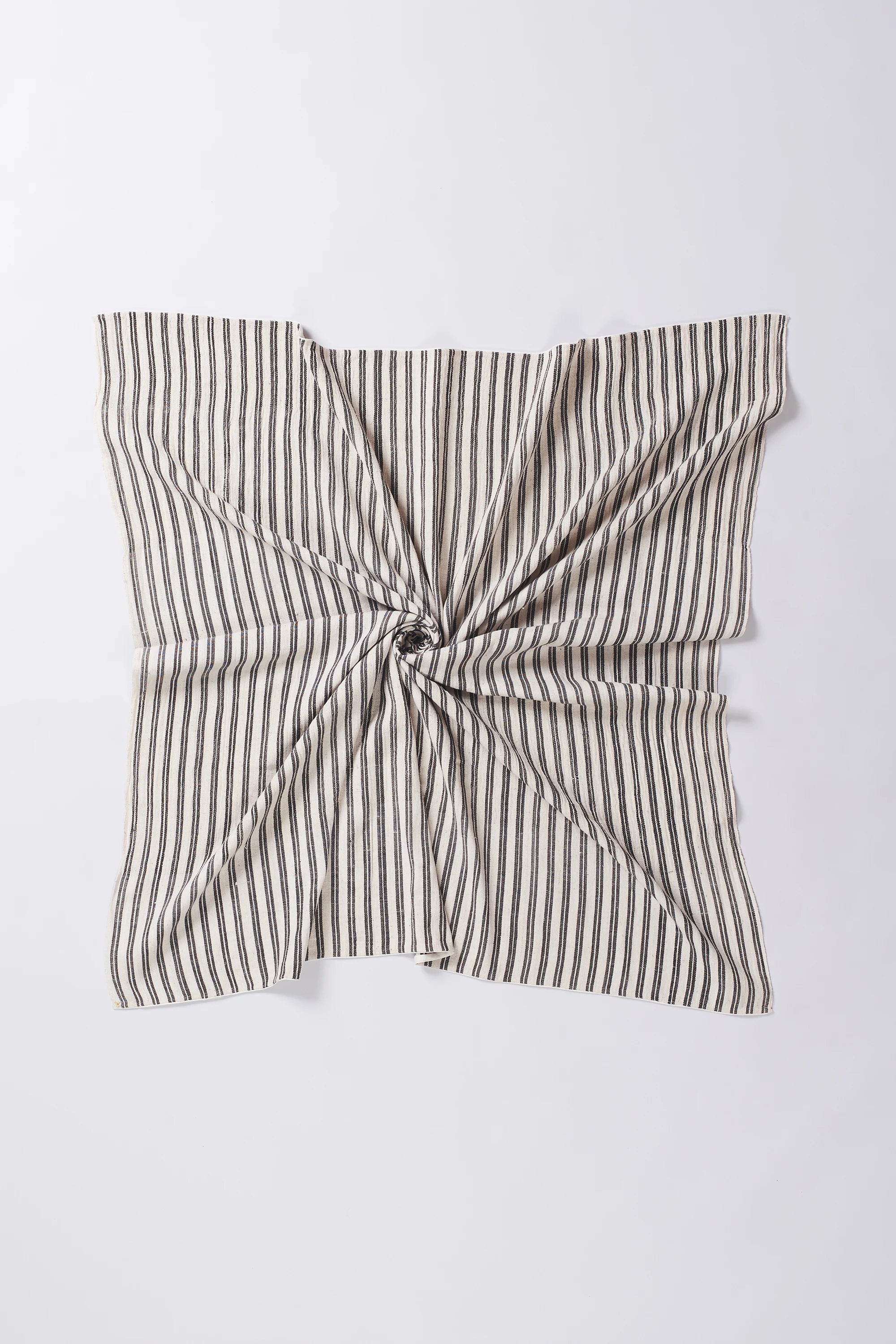 Yarn Dyed Sqaure Scarf in Charcoal