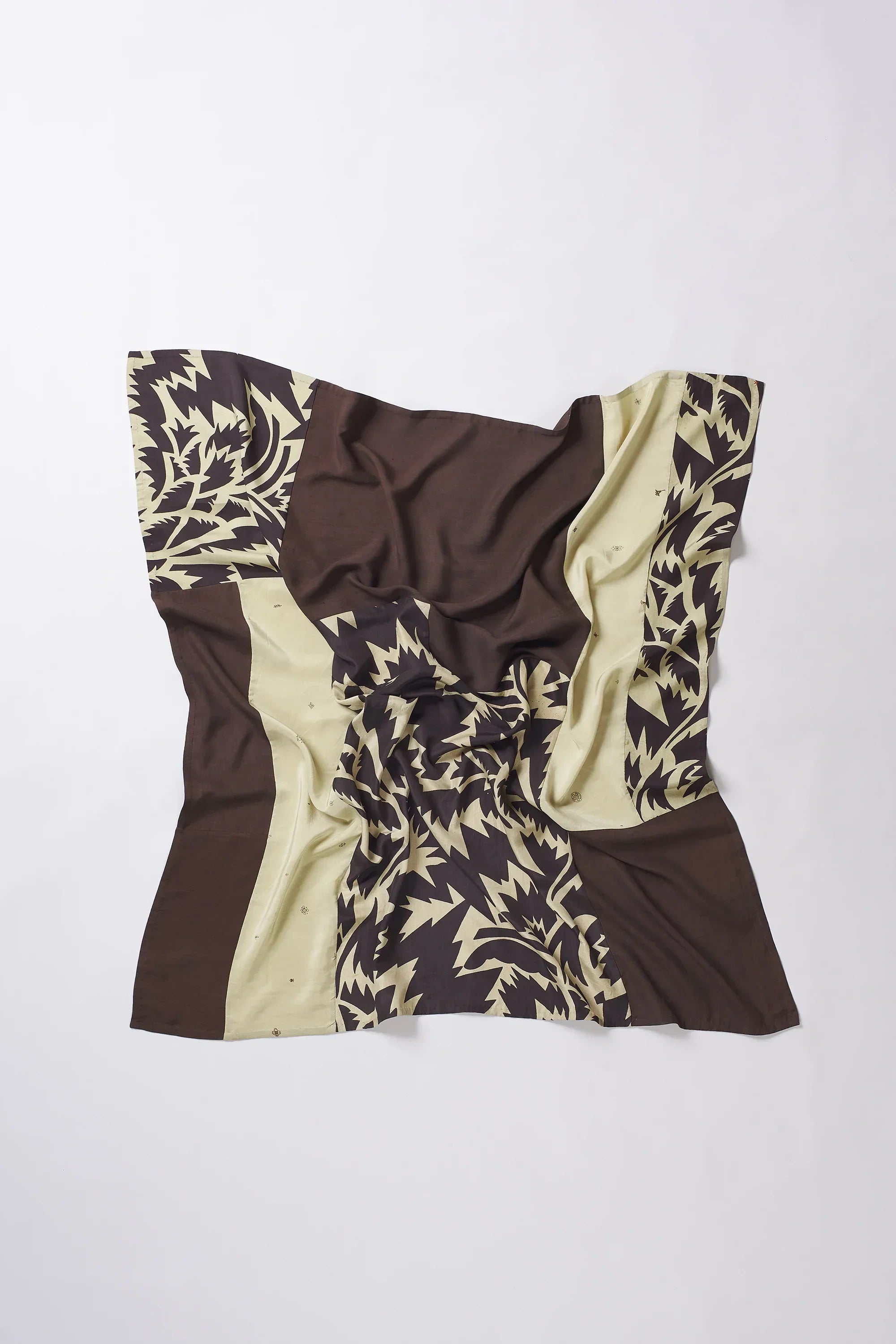 Patchwork Square Scarf in Silk