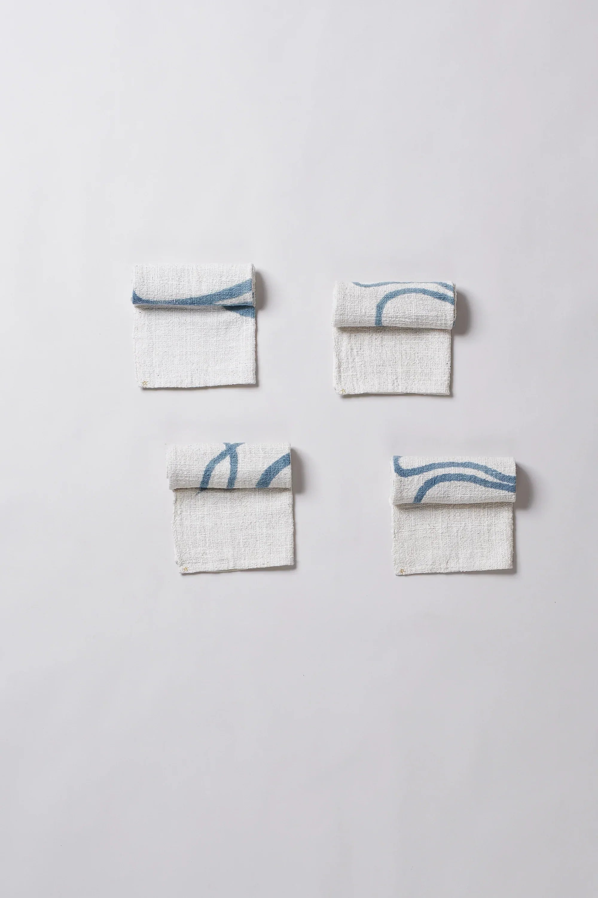 Hand Painted Towel in Indigo