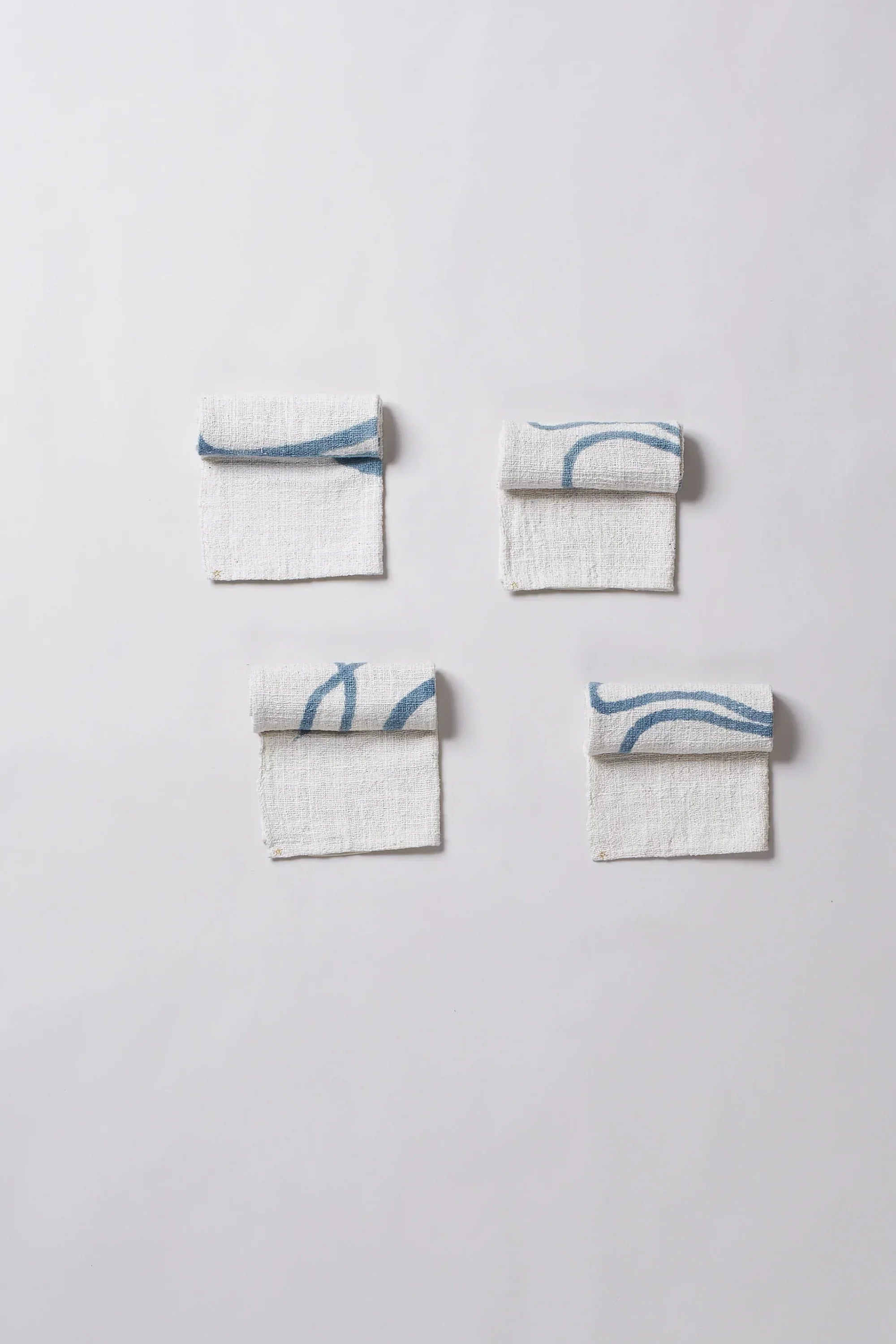 Hand Painted Towel in Indigo