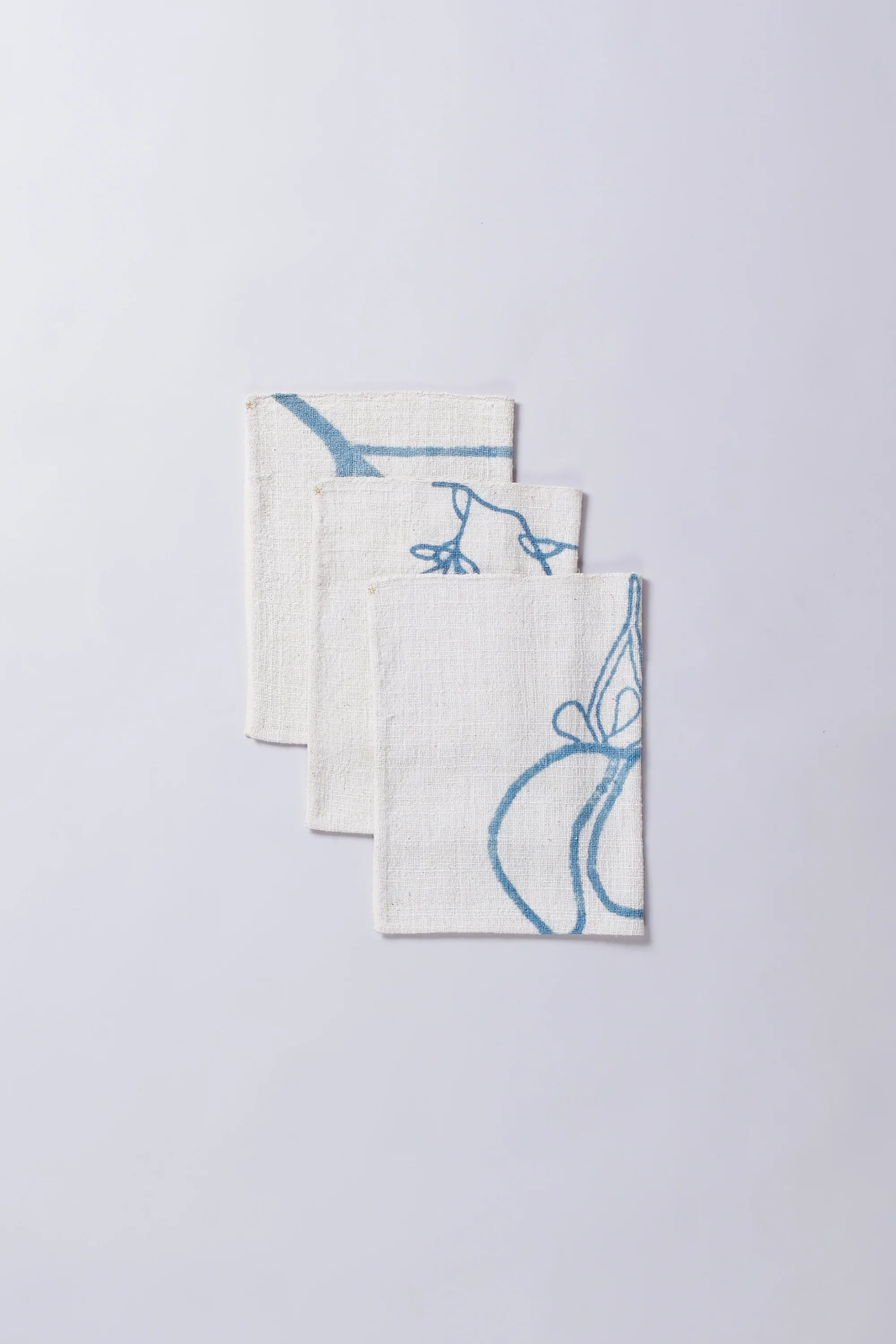 Hand Painted Indigo Towel
