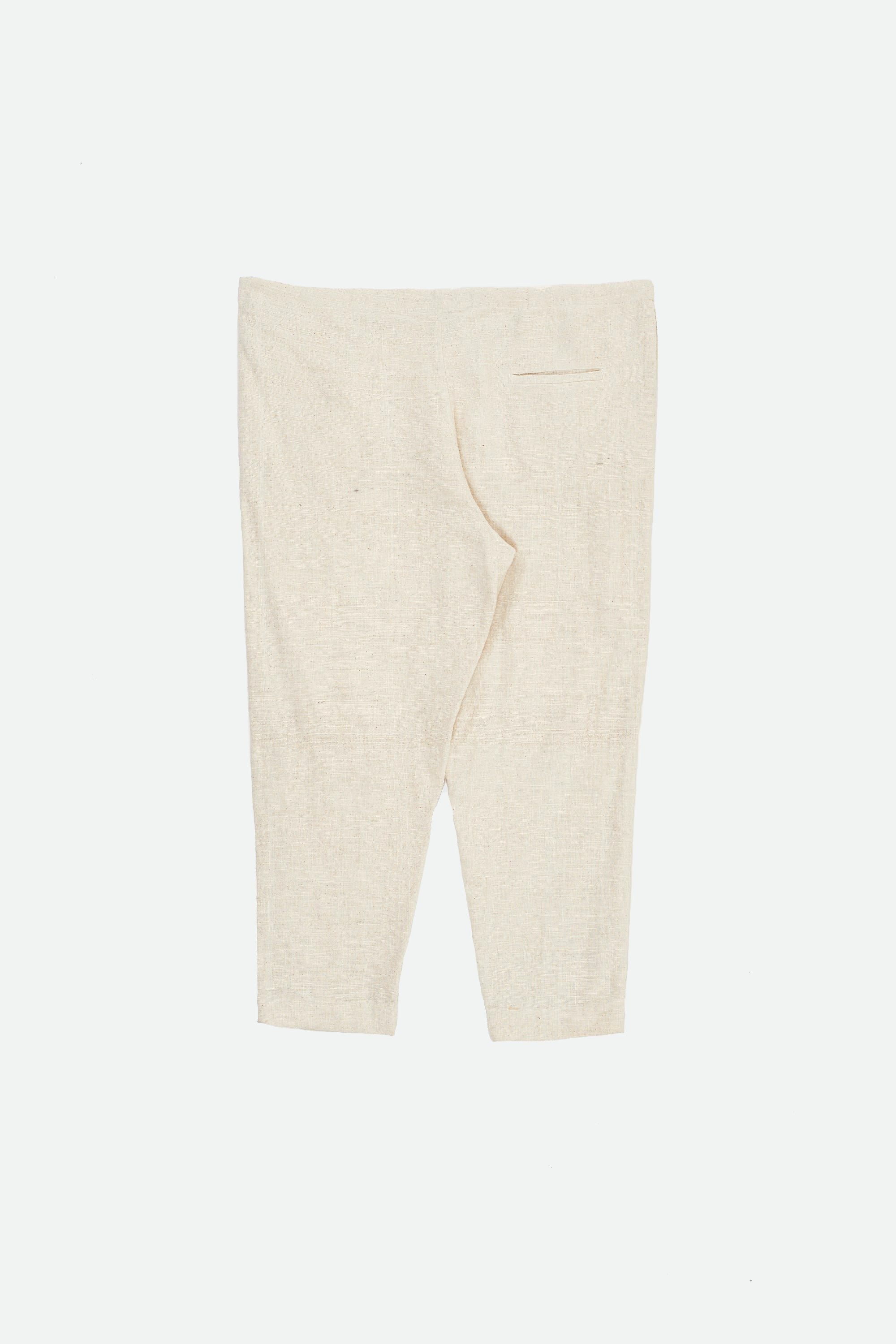 Undyed Organic Cotton Drawstring Pants
