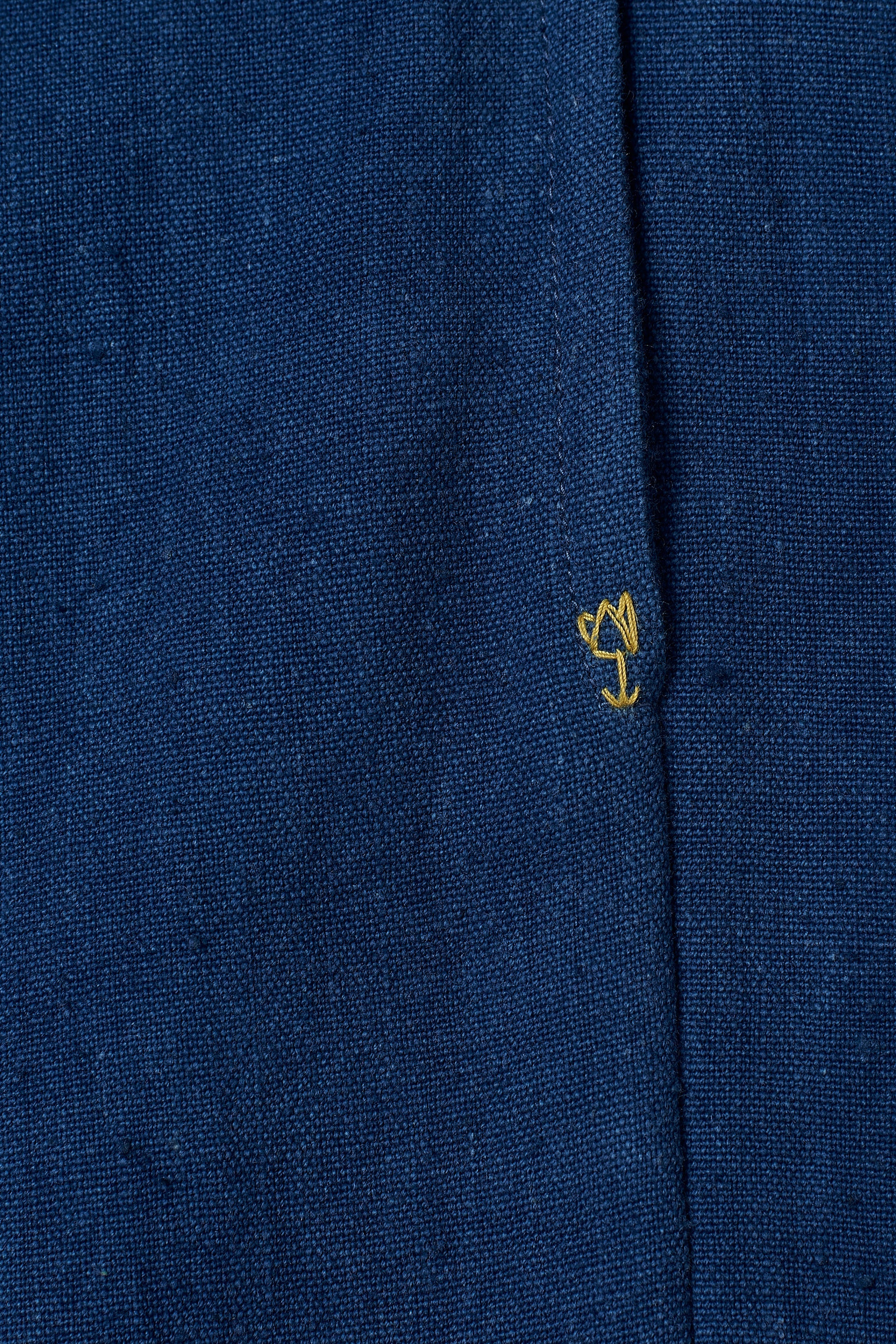 Medium Indigo Cotton Unisex Pant