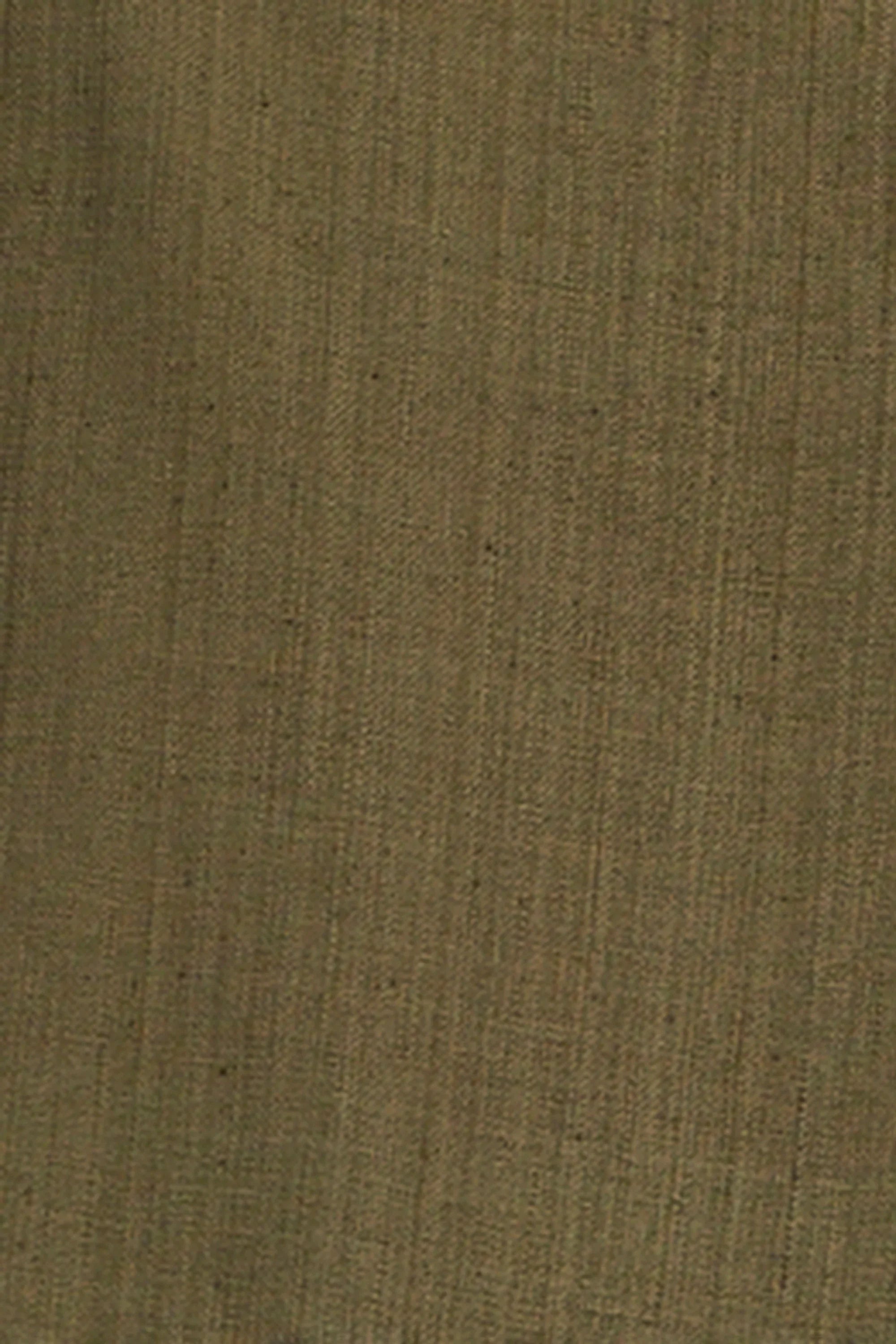 Flaxen Yellow Cotton Pleated Trousers