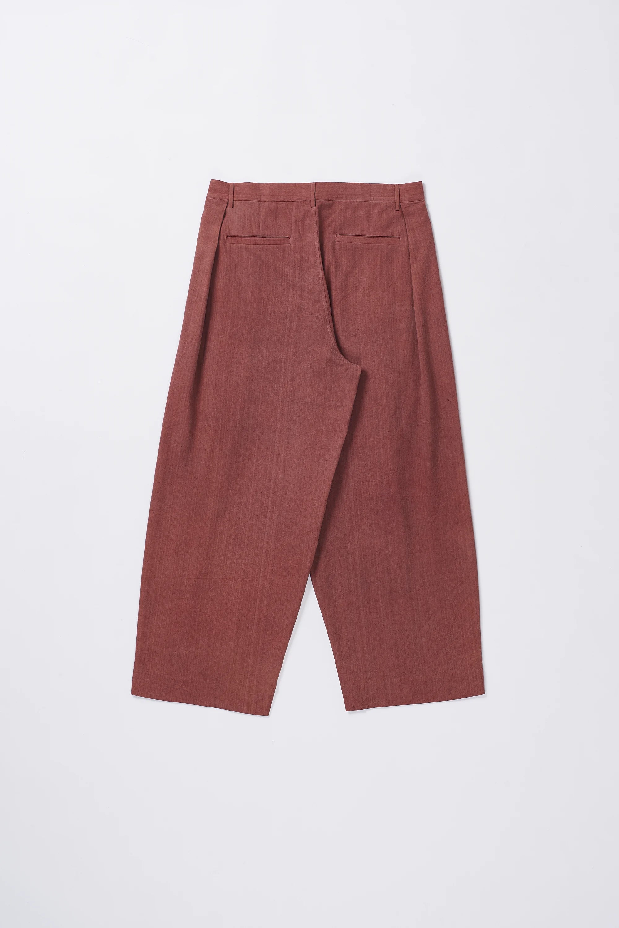 ROGUE PINK PLEATED COTTON TROUSERS