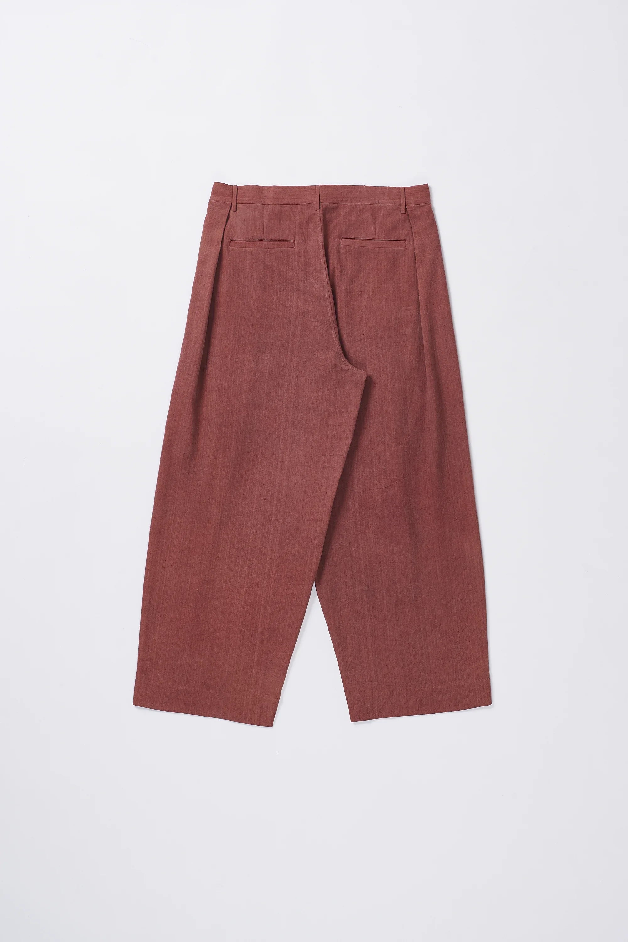 Rogue Pink Pleated Cotton Trousers