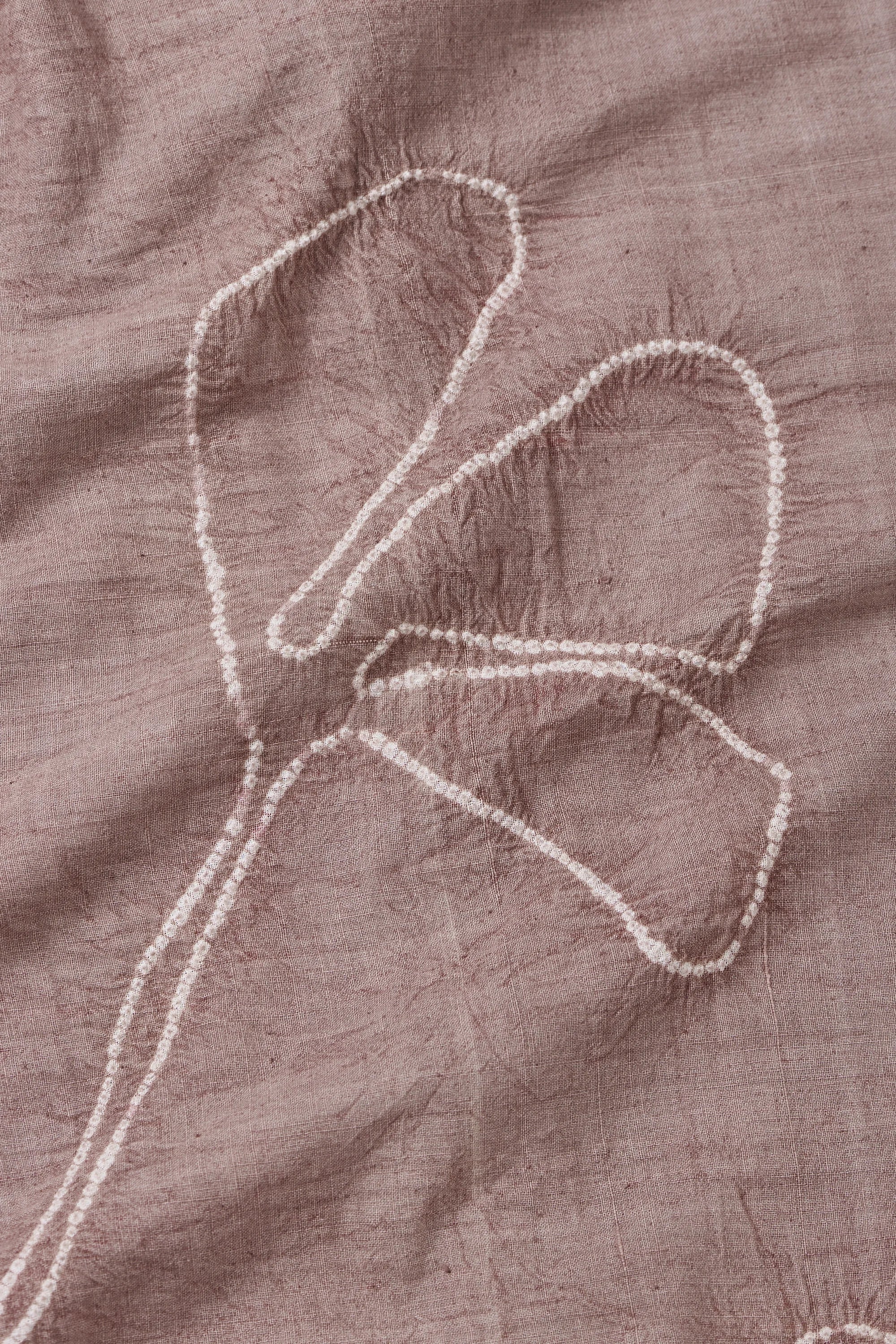 Relaxed Fit Bandhani Shirt in Vintage Pink