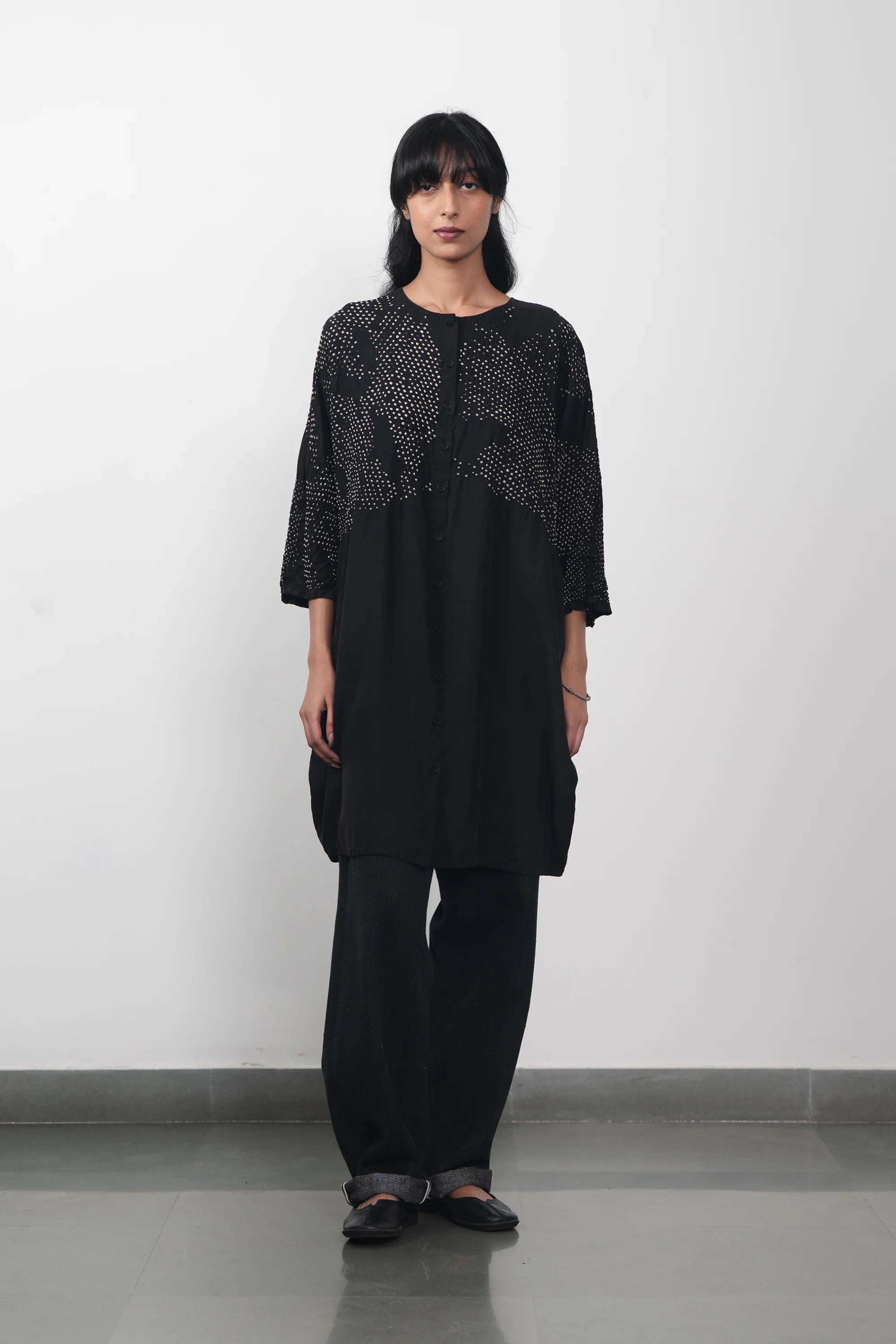 Black Bandhani Dress