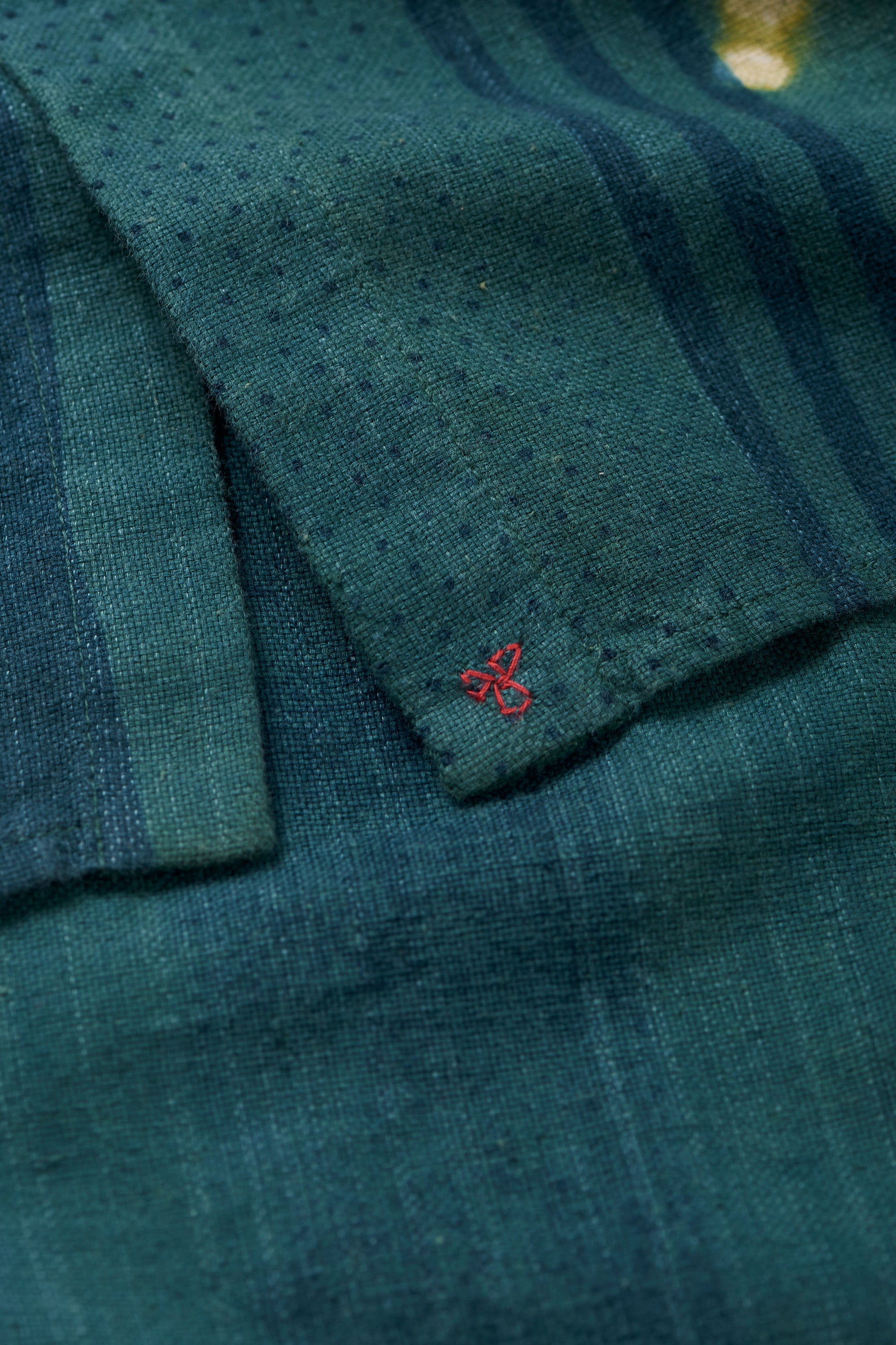 Bottle Green Shibori Shirt