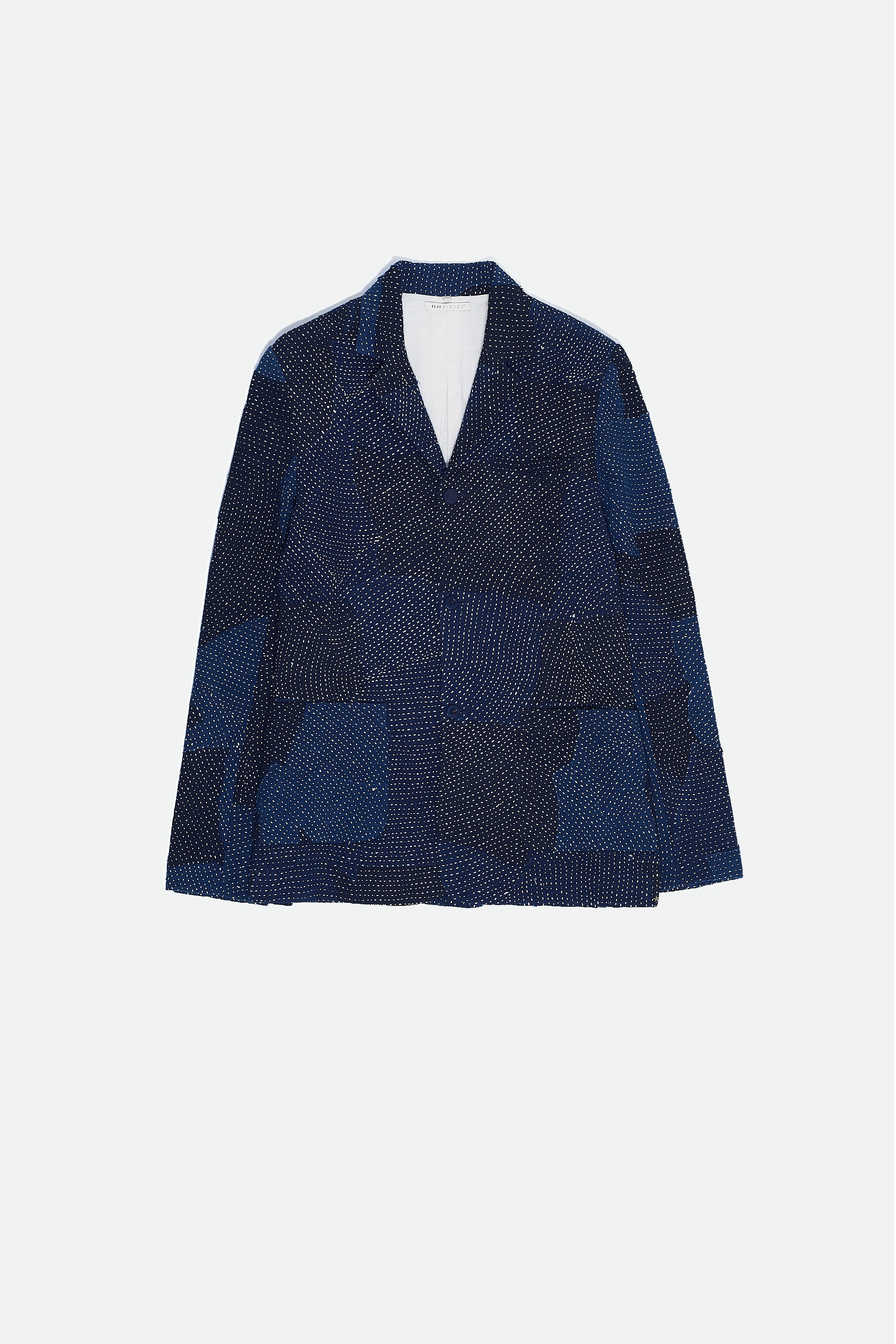 Oversized Patchwork Cotton Jacket