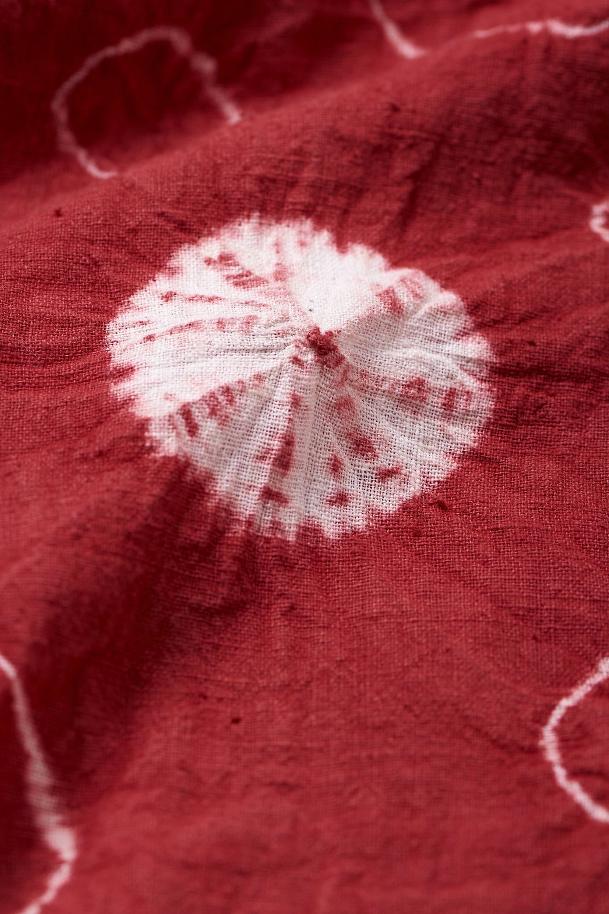 Relaxed Cotton Shorts Speckled with An Over All Shibori Pattern