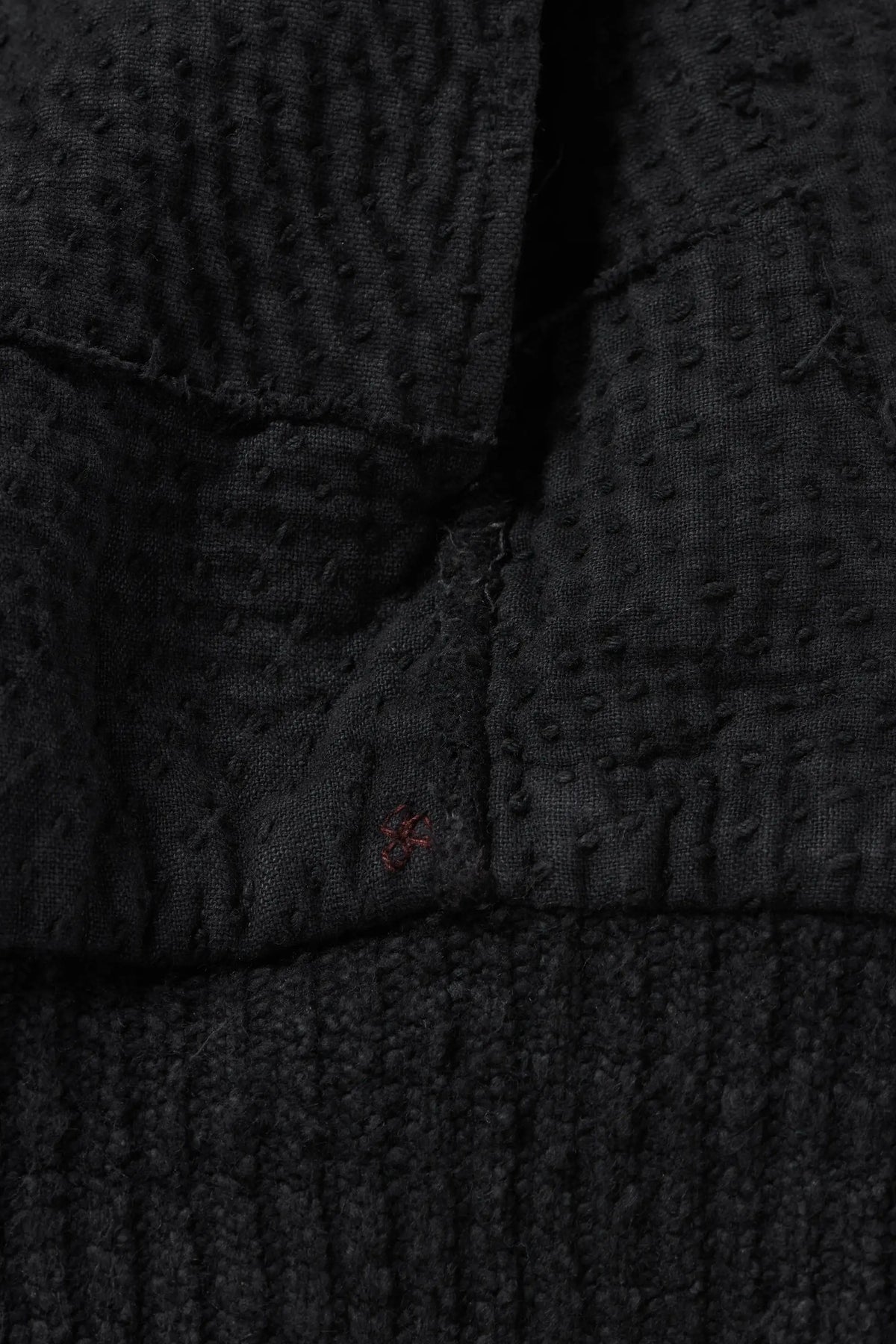 Patchwork Reversible Jacket in Black