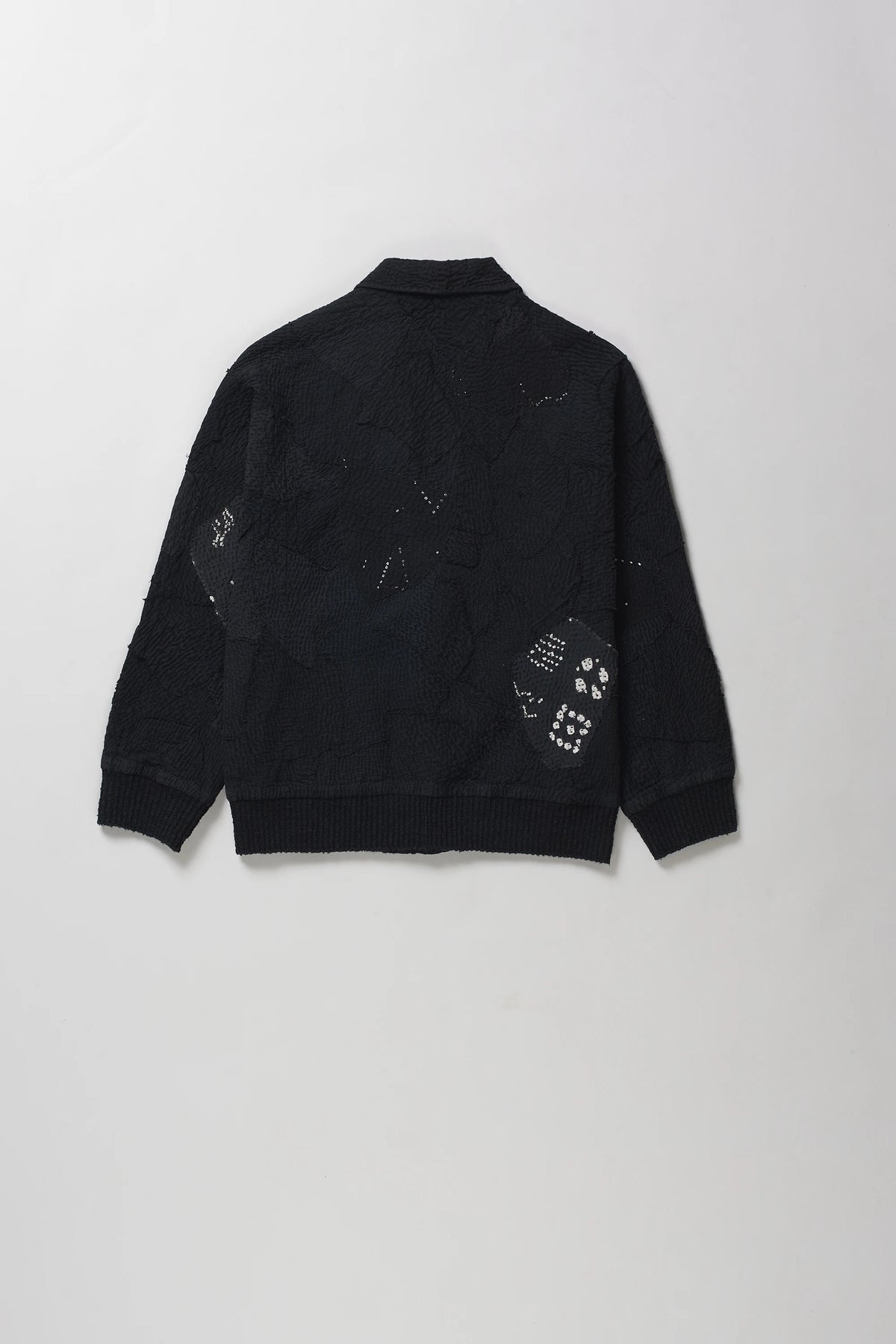Patchwork Reversible Jacket in Black