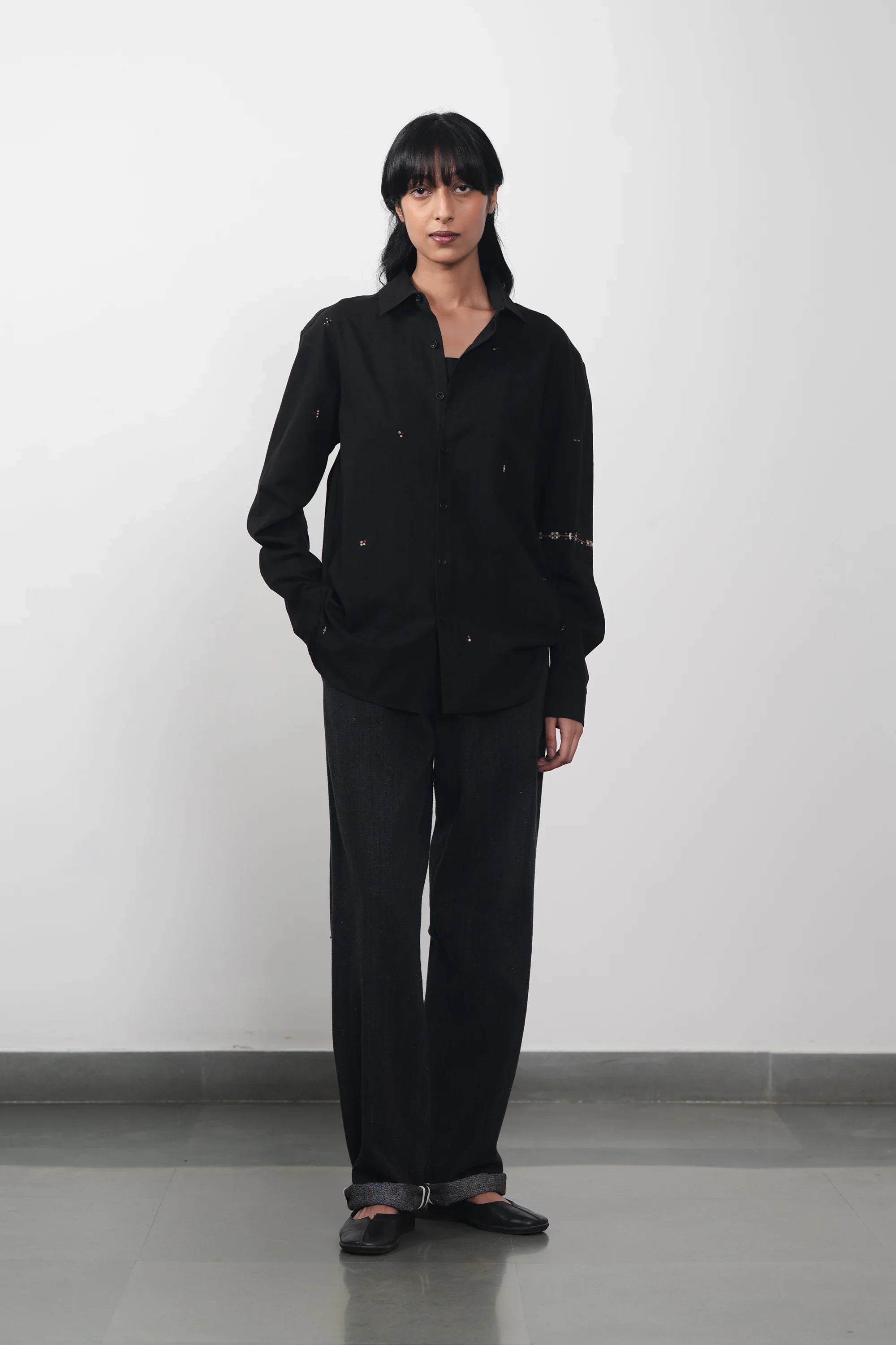 Relaxed Fit Shirt With Embroidery