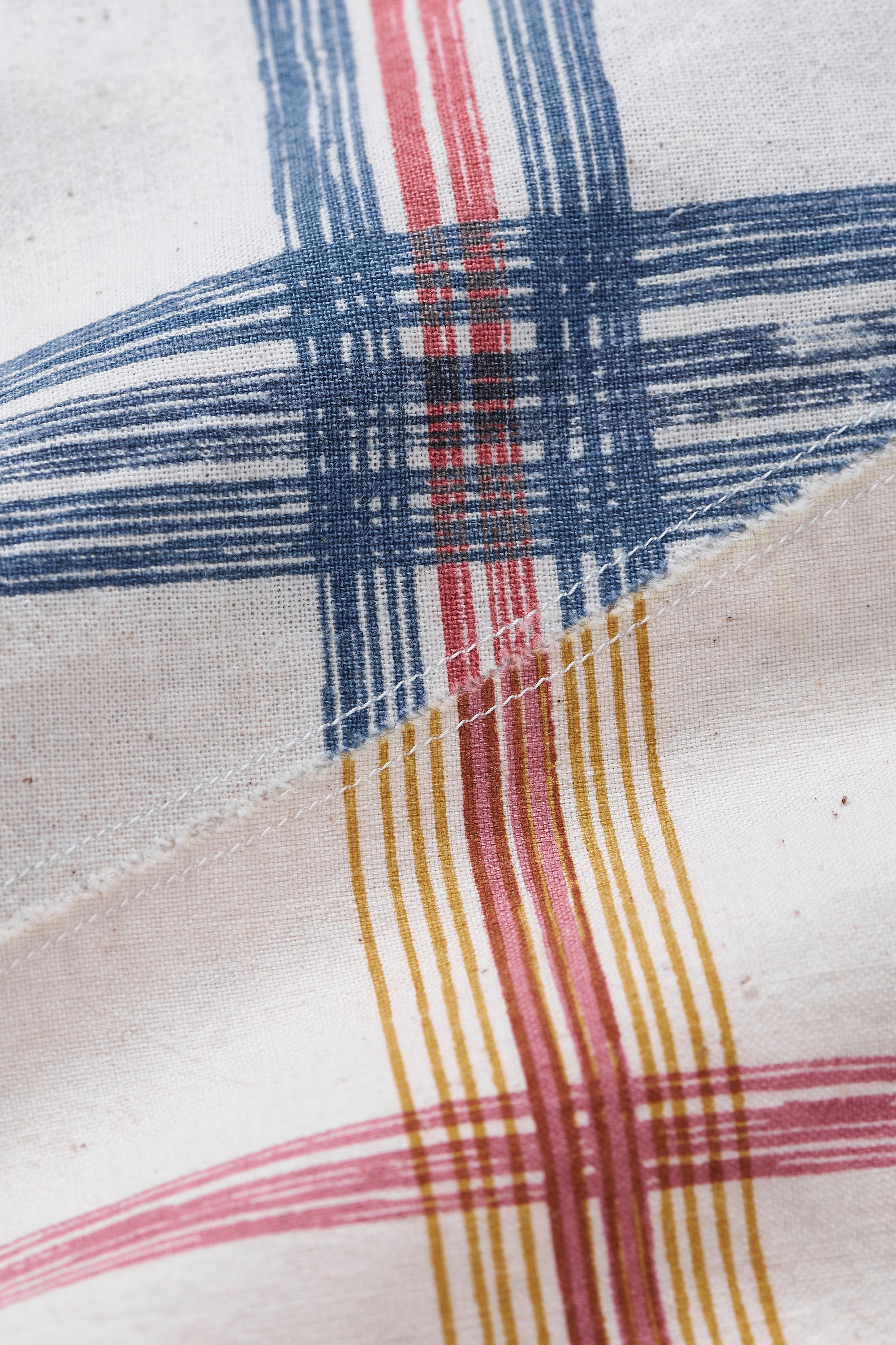 Fabric close-up with art work