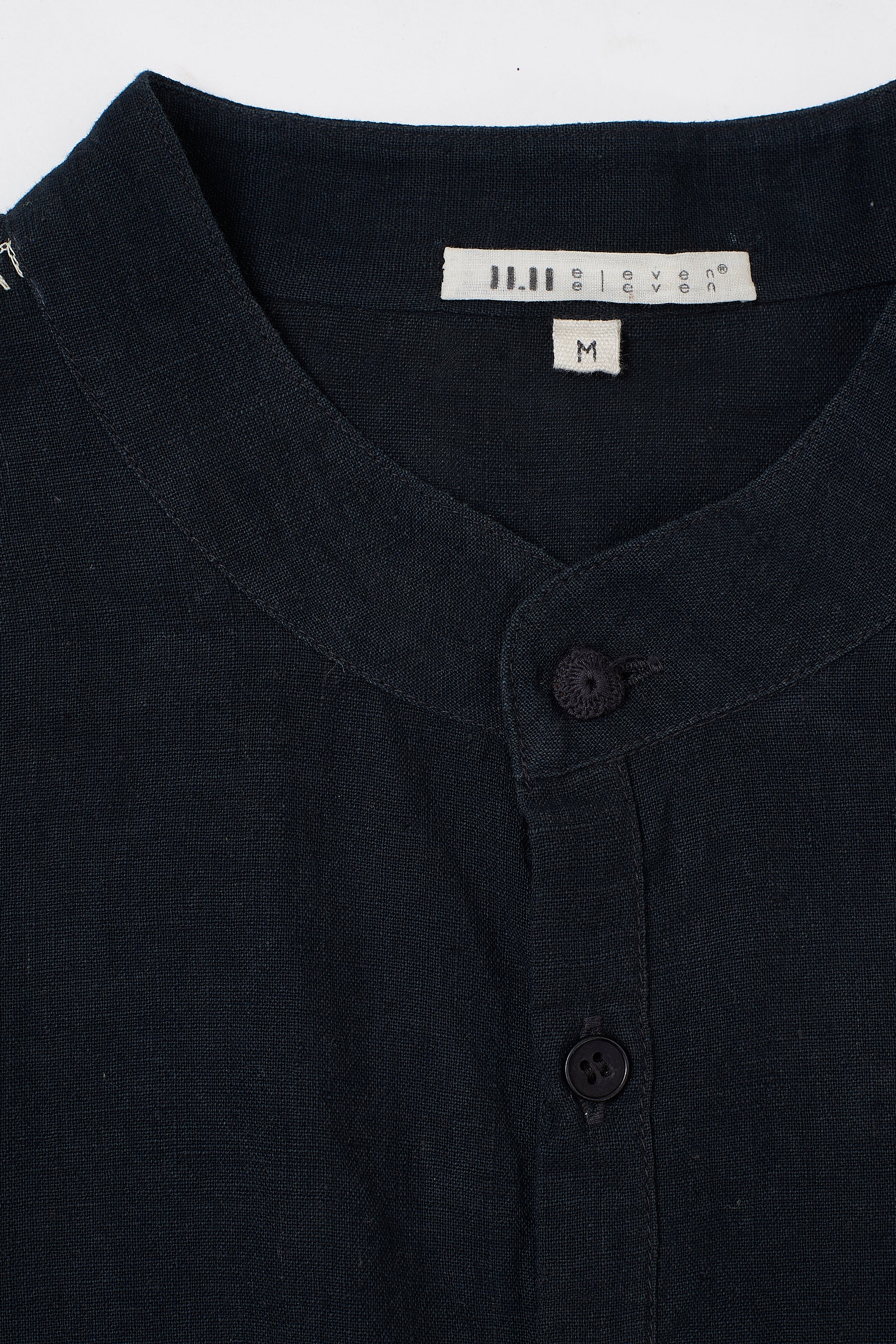 Midnight Indigo Statement Top With Hand Embroidery