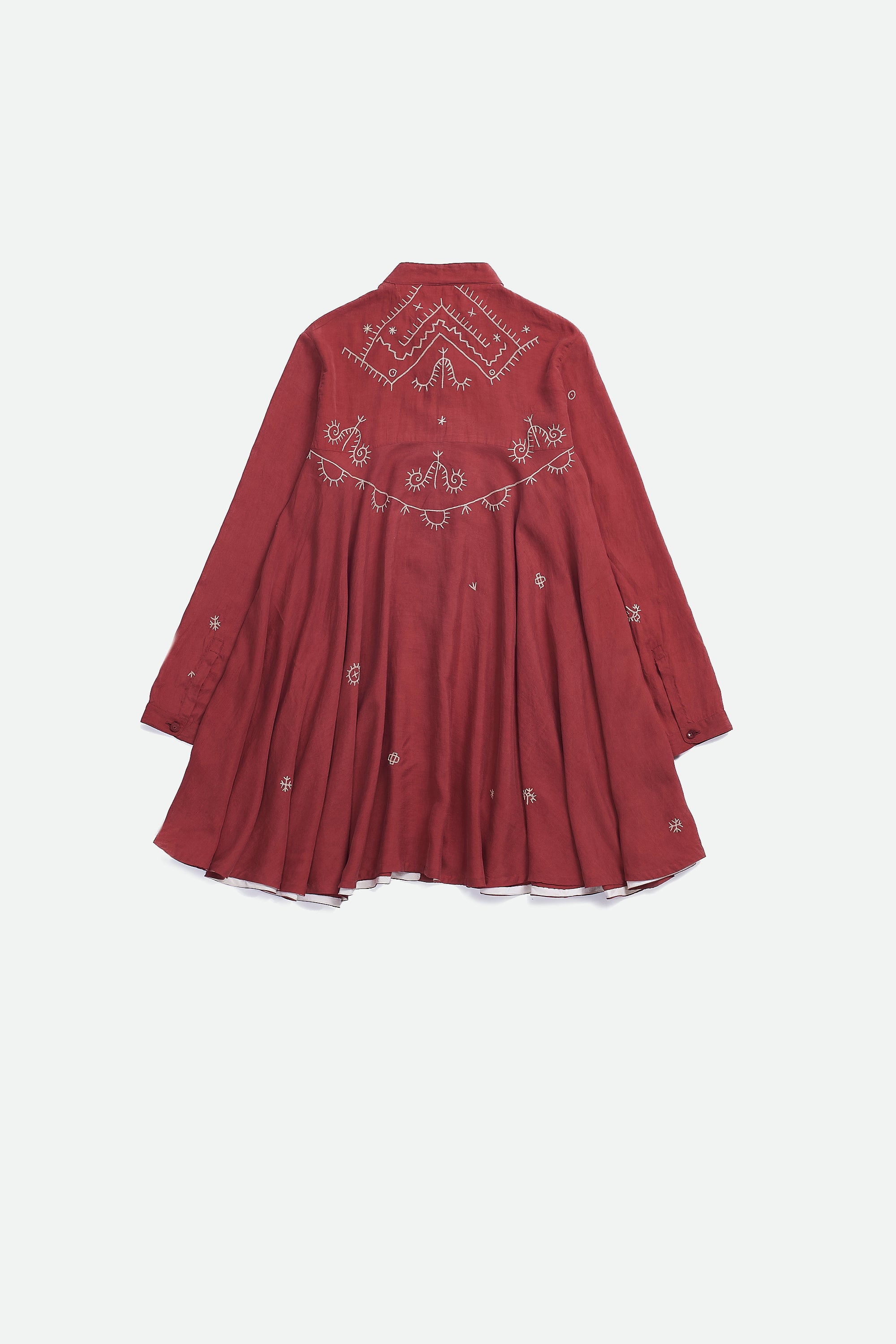 COTTON HAND EMBROIDERED WOMEN SHIRT
