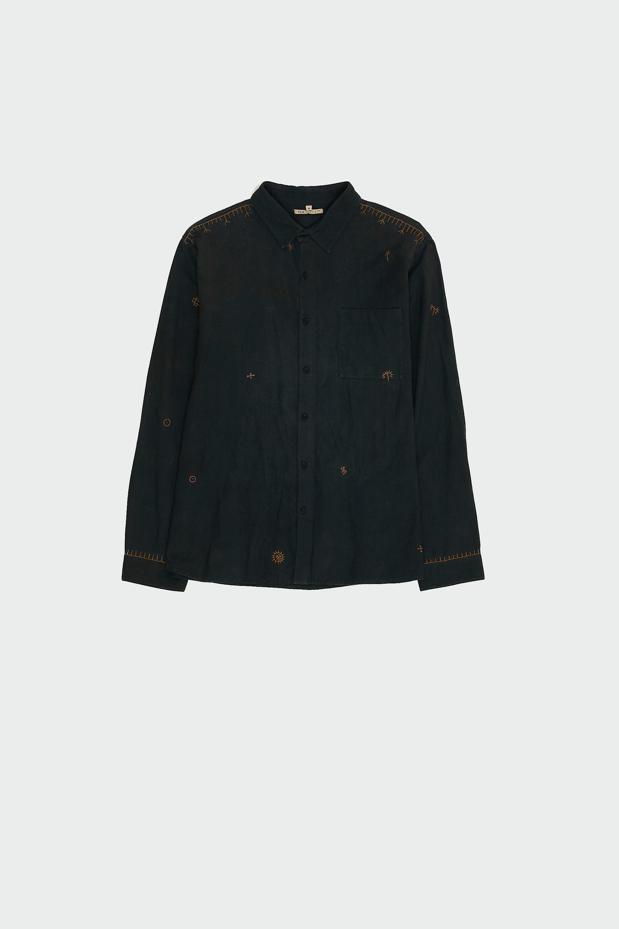 Midnight Indigo Cotton Unisex Shirt