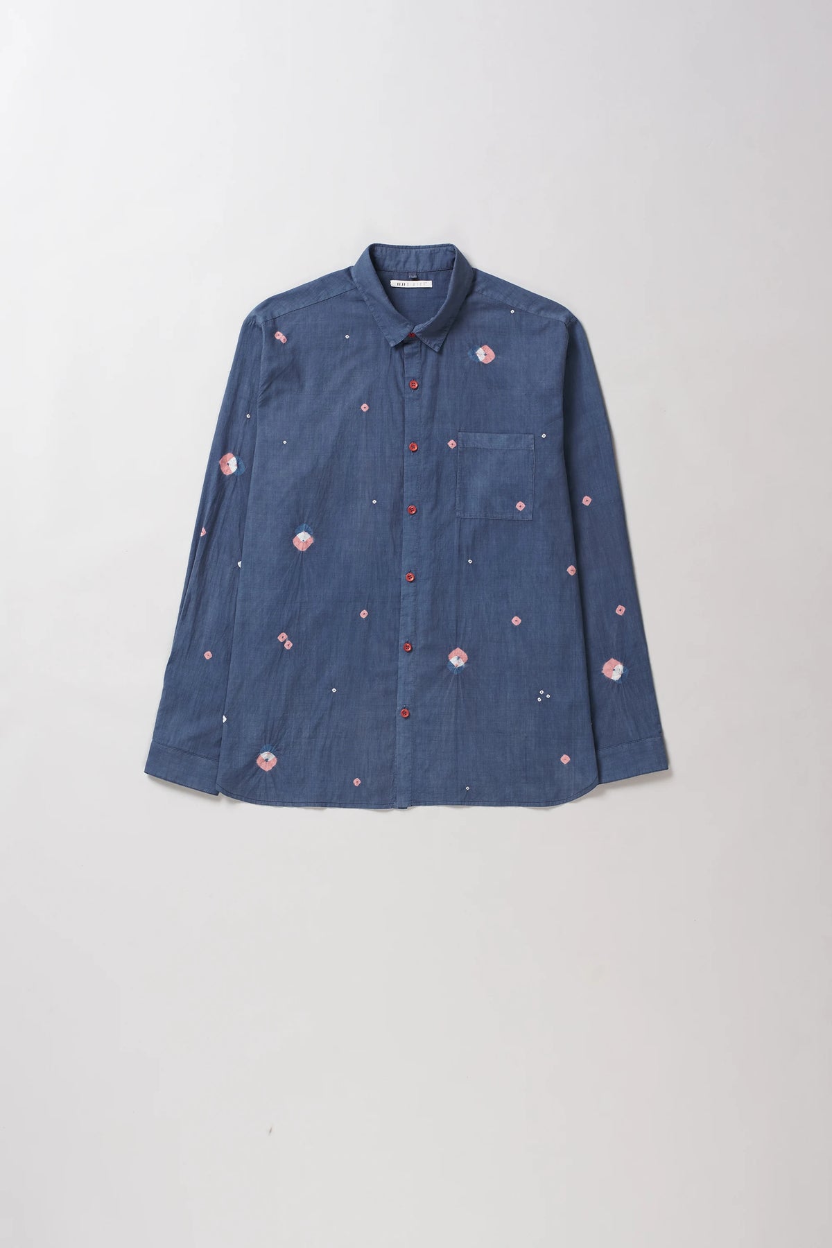 Bandhani Shirt in Blue Lilac