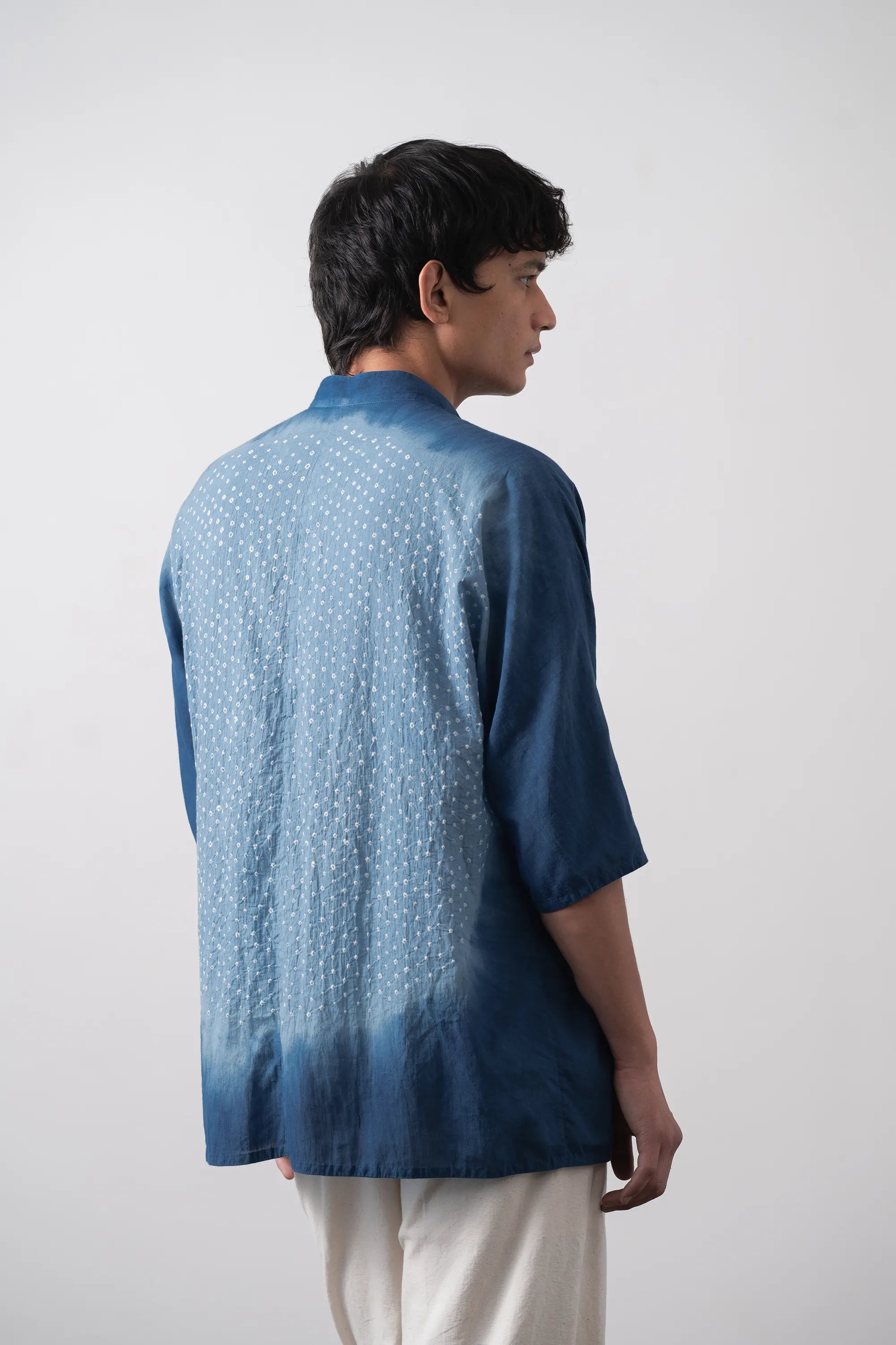 Bandhani And Shibori Macca Shirt