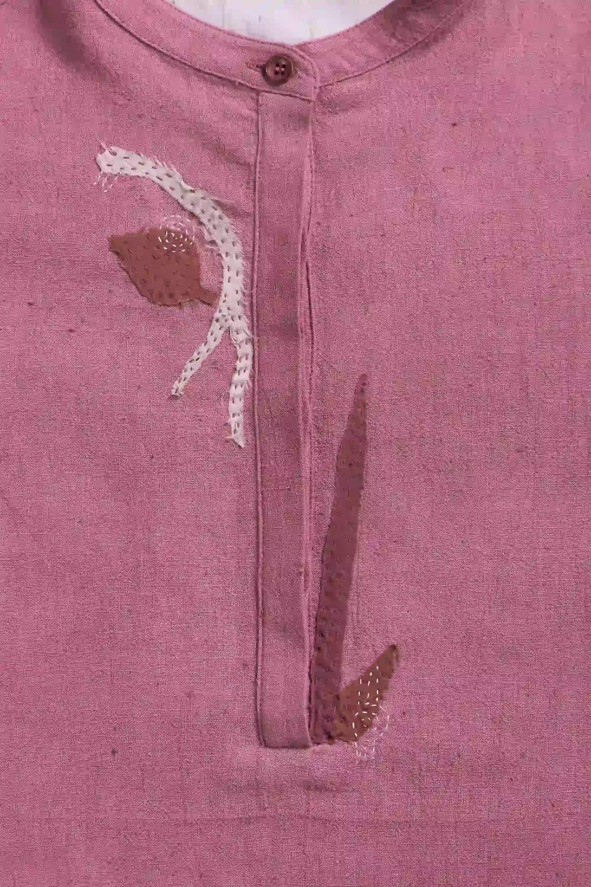 Fabric close-up with patchwork