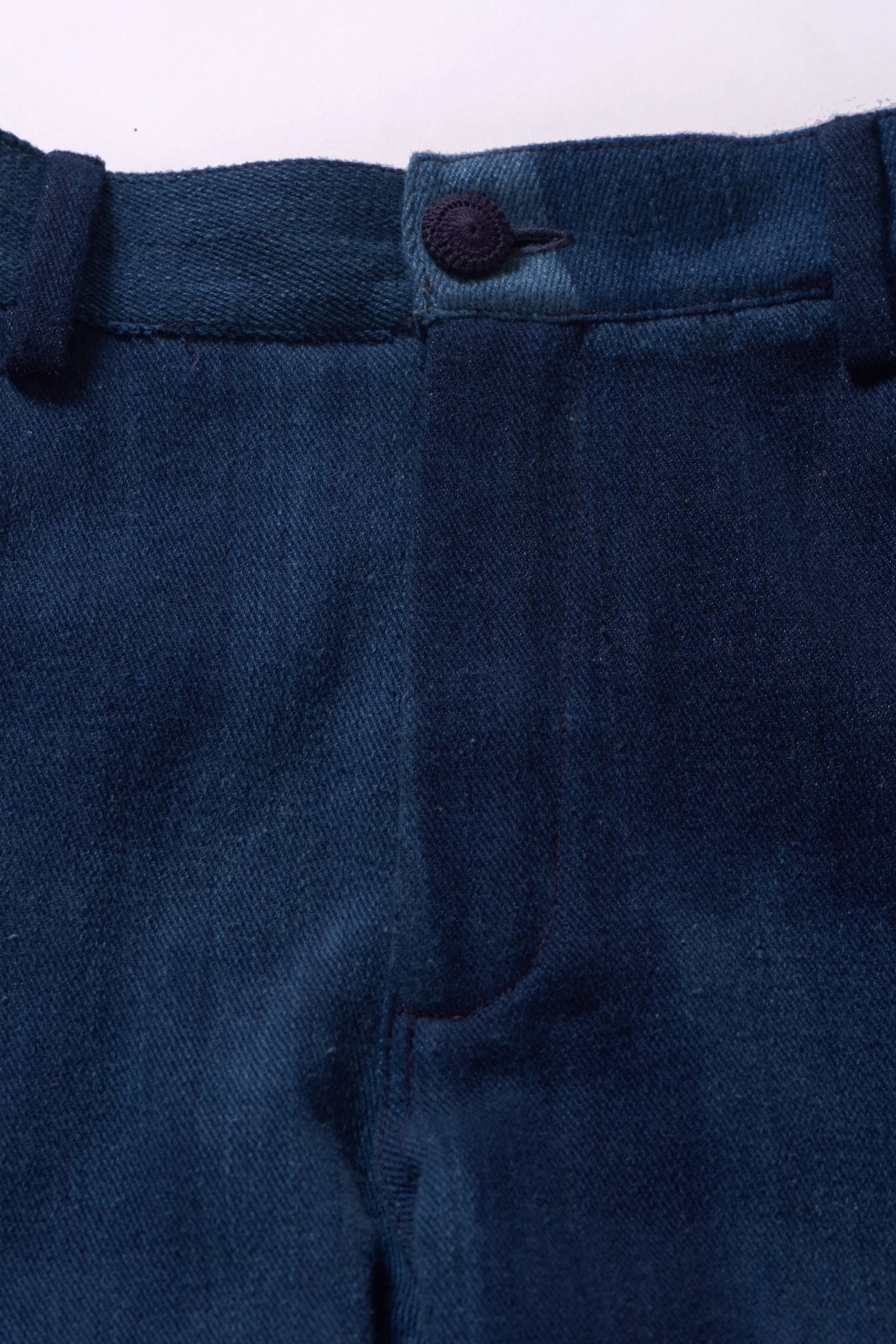 Rik Indigo Pleated Pants