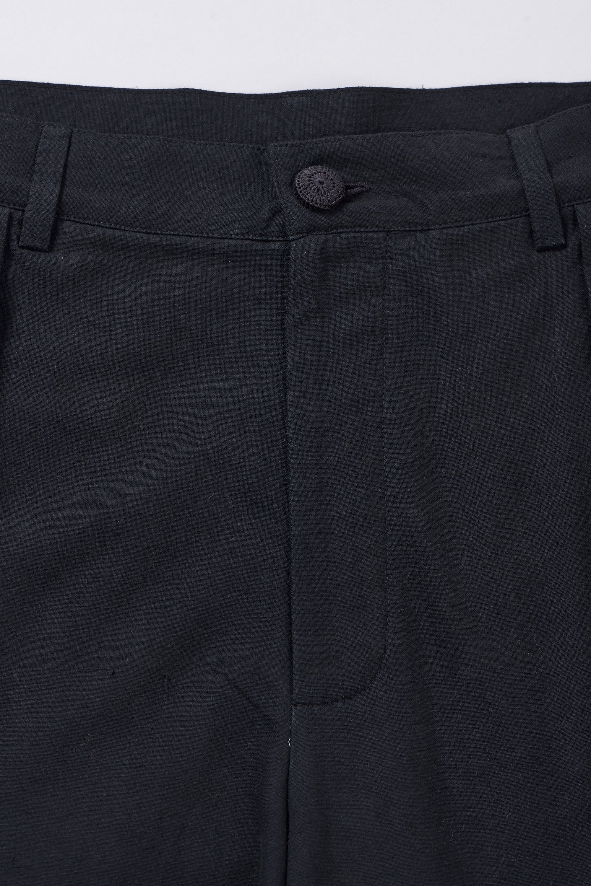 Shibori Pleated Pants in Black