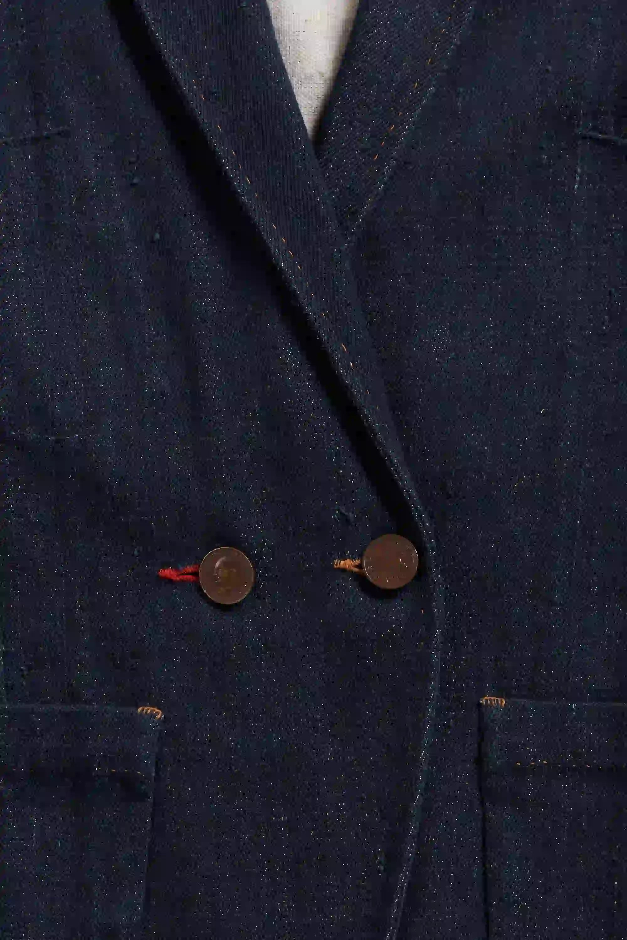 Fabric close-up with button