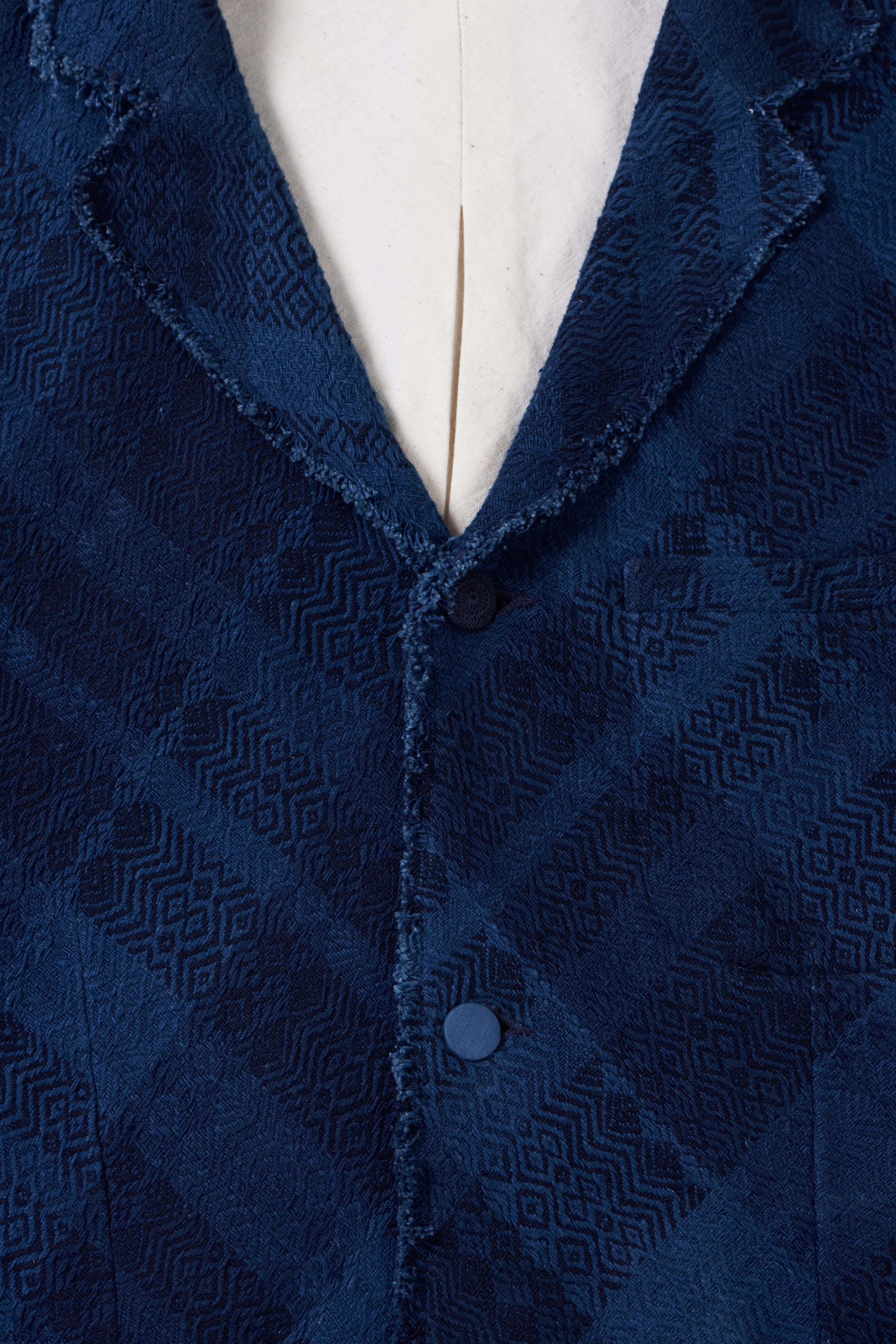 Natural Indigo Textured Jacket