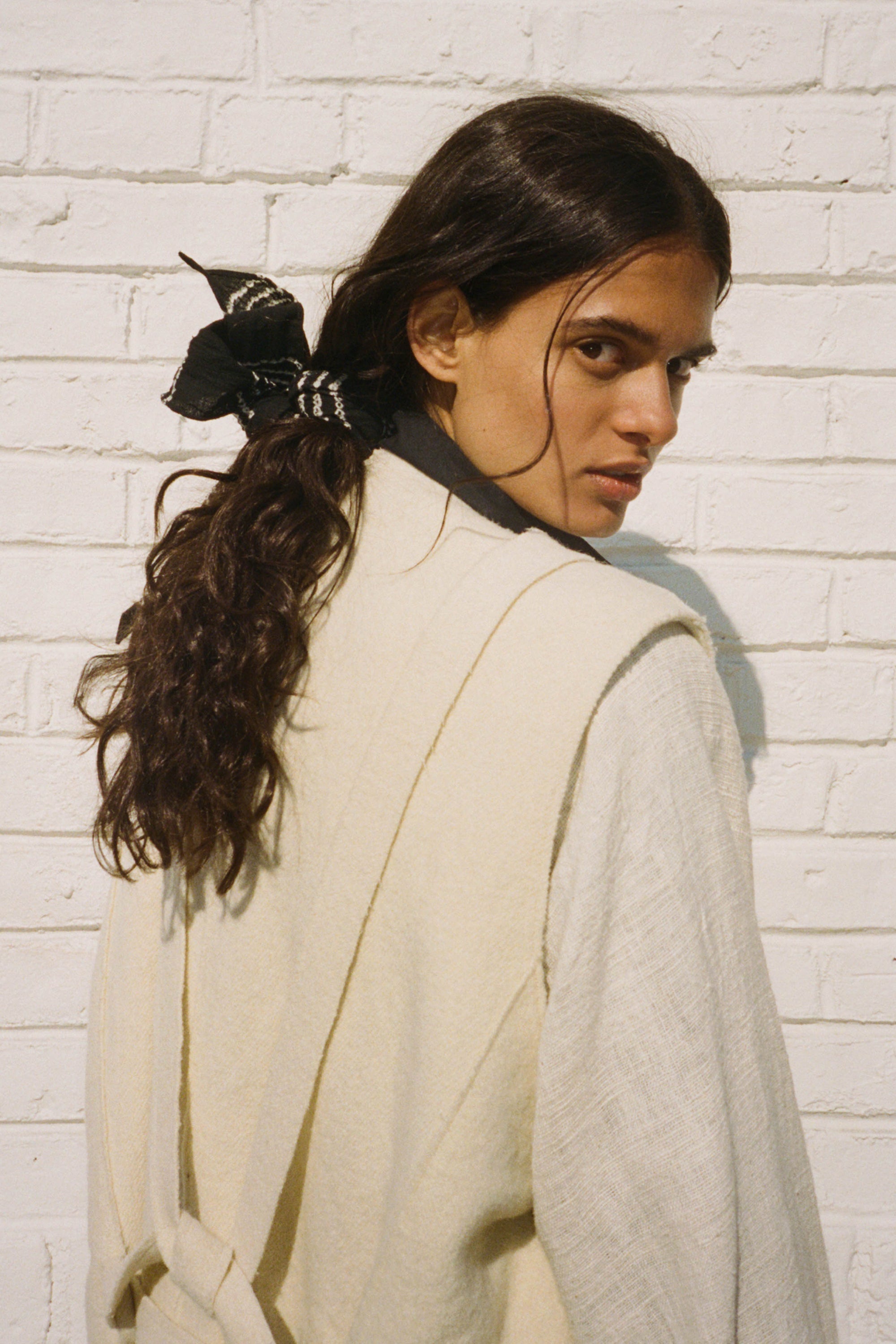 ORGANIC COTTON BANDANA PRINTED WITH NATURAL COLOUR