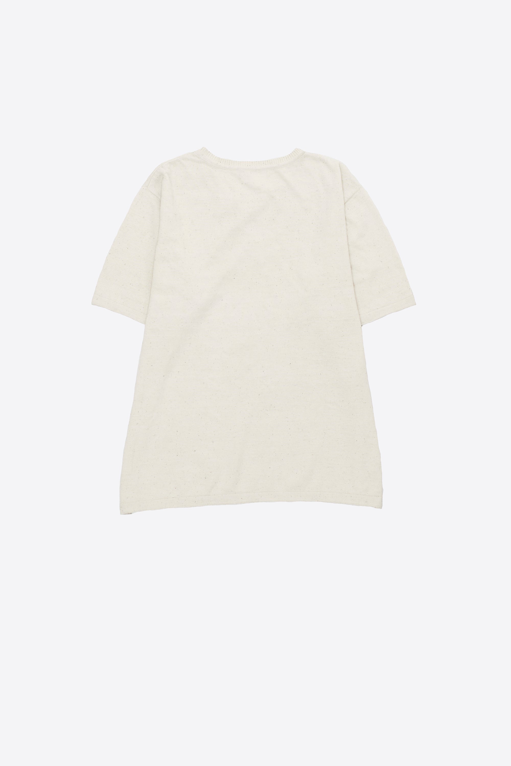 Unbleached Handspun Knit Half Sleeve T-Shirt