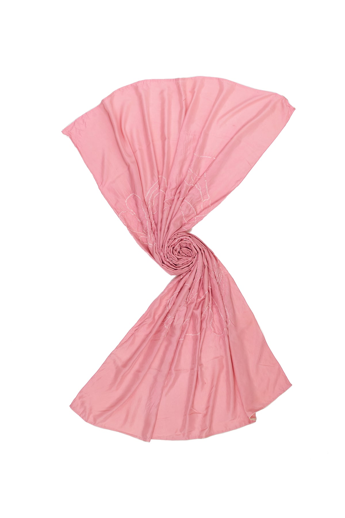 Bandhani Shawl in Light Pink