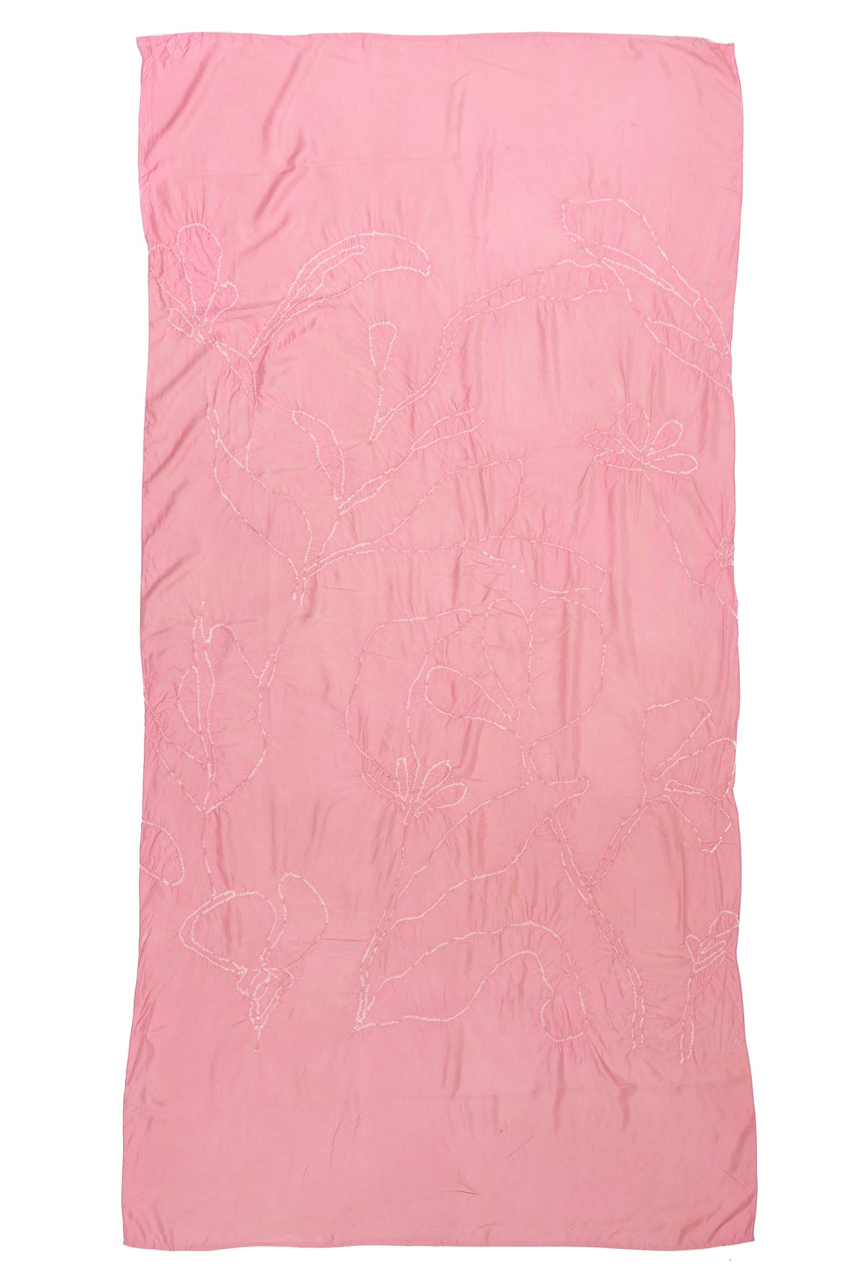 Bandhani Shawl in Light Pink