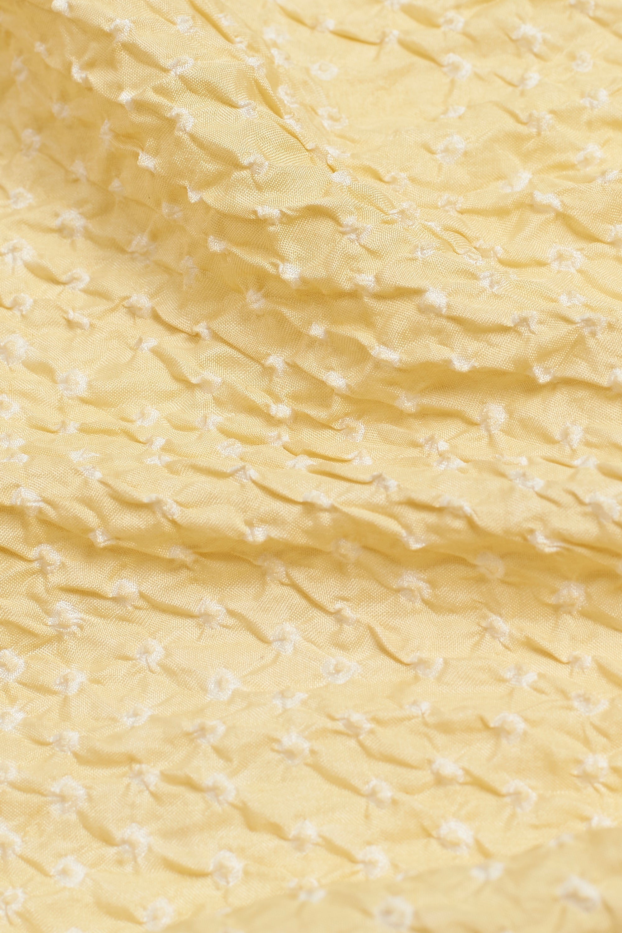 OCHRE YELLOW SILK WITH BANDHANI SCARF