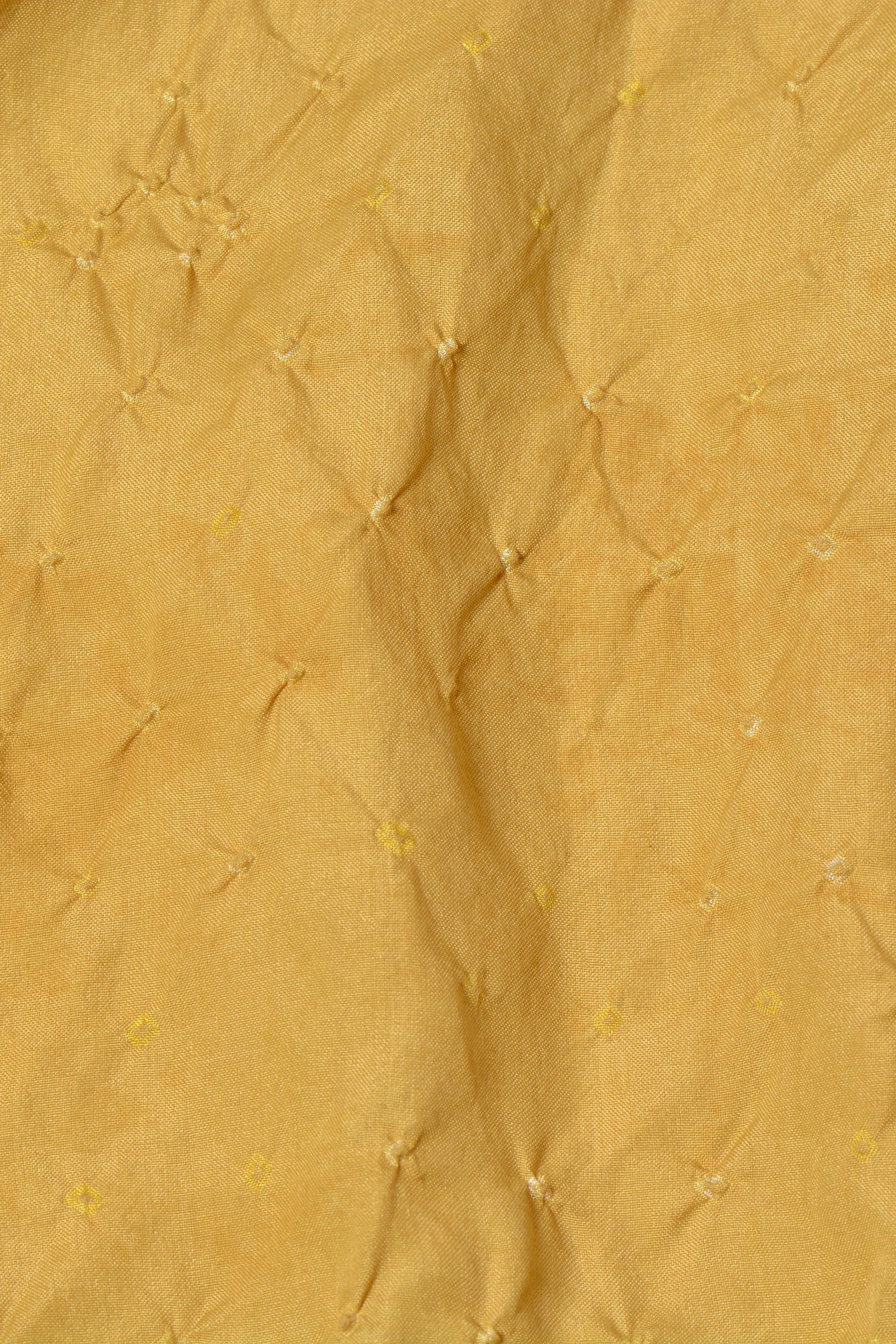 YELLOW SILK BANDHANI SHAWL
