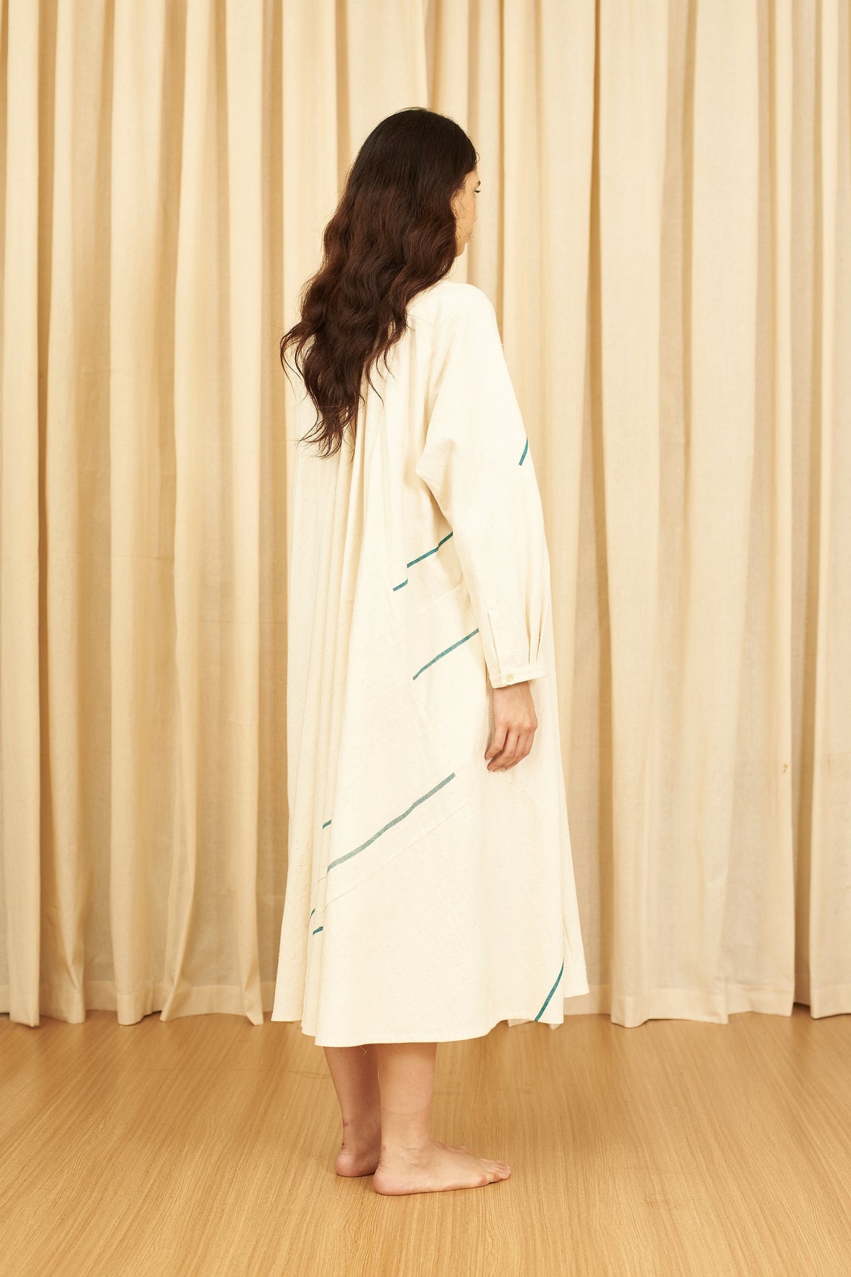 Off-White Ecru Undyed Statement Dress
