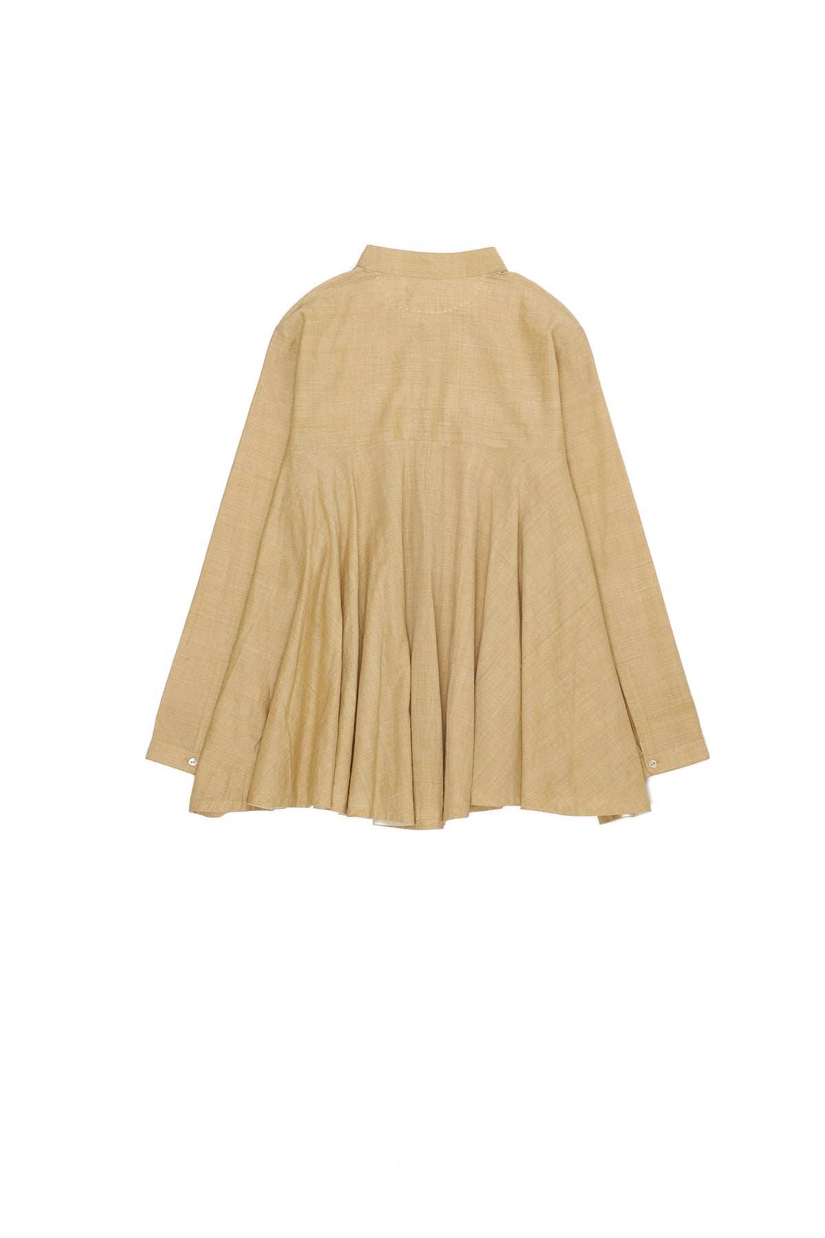 OCHRE YELLOW COTTON SHIRT