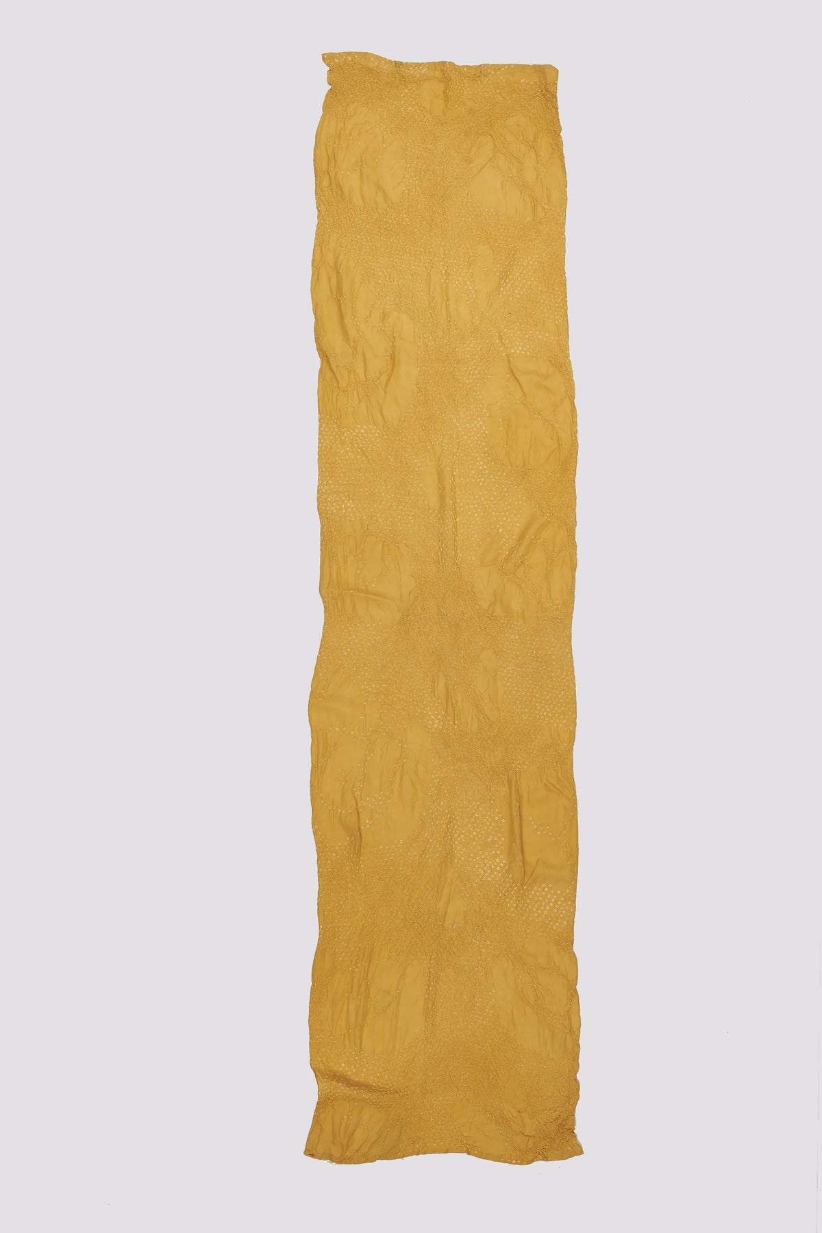 Bandhani Scarf in Ochre Yellow