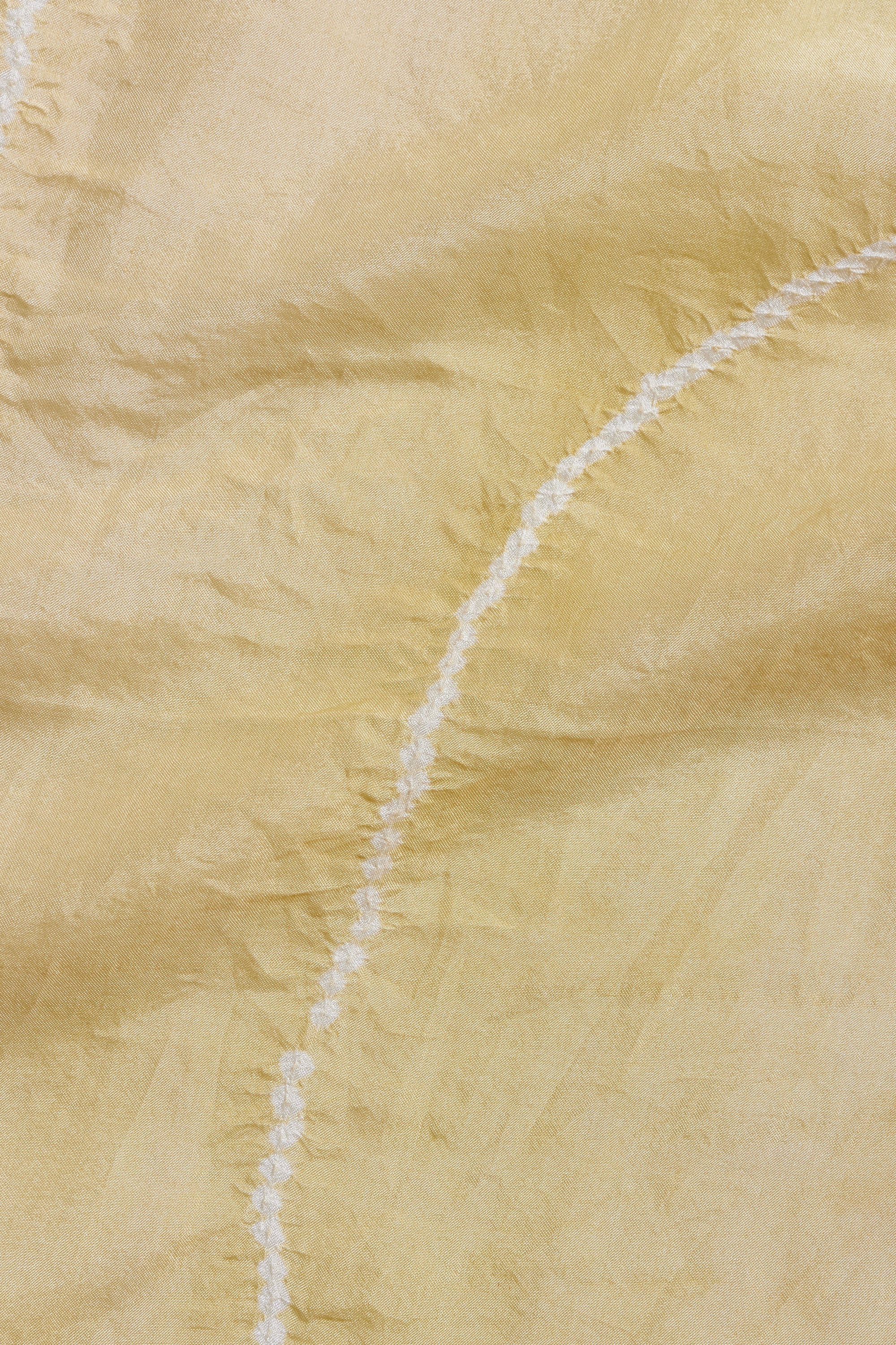 OCHRE YELLOW SILK WITH BANDHANI SCARF
