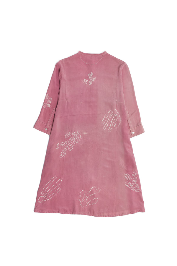 VALDIB FUSCHIA PINK SILK DRESS