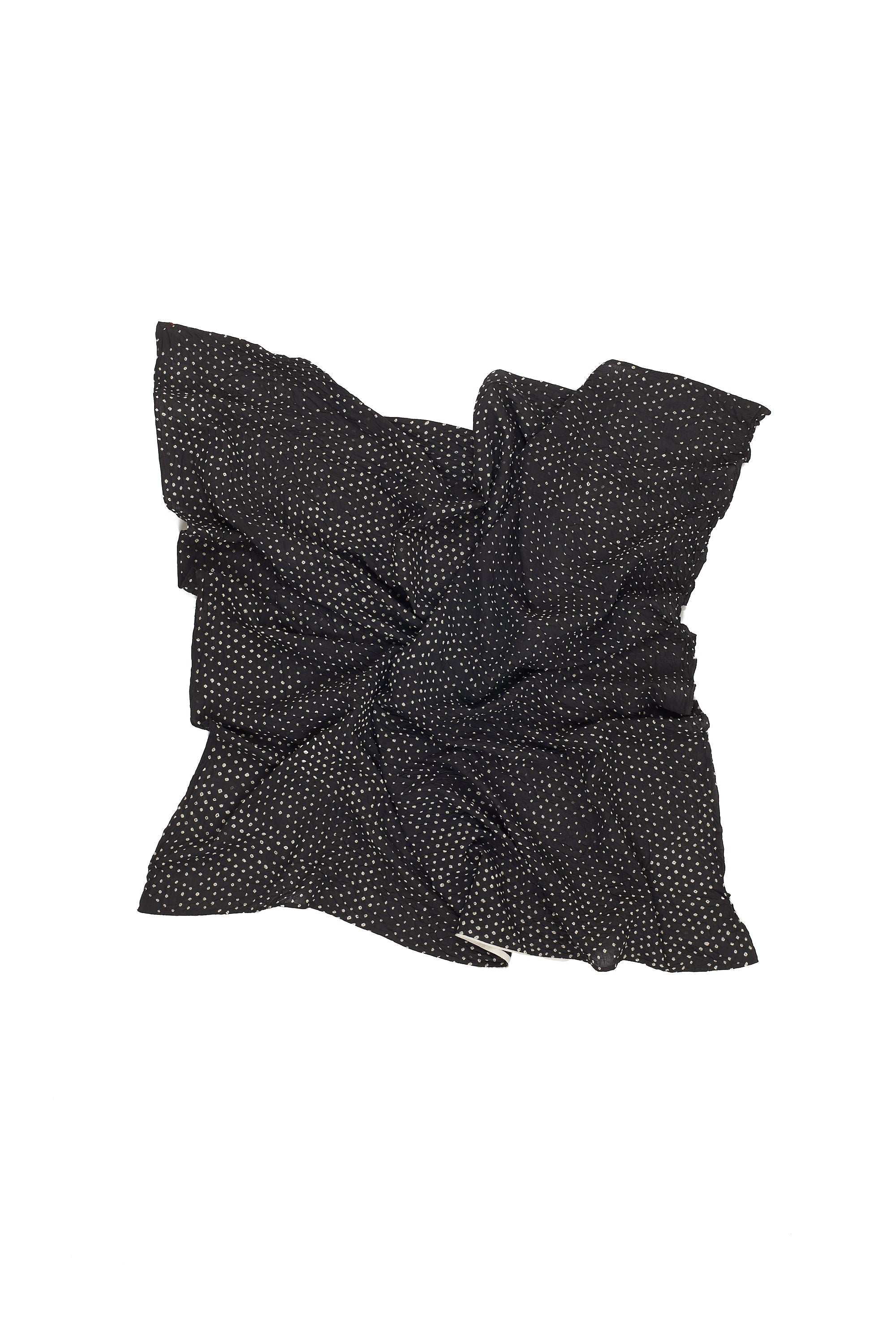 BLACK COTTON BANDHANI SCARF