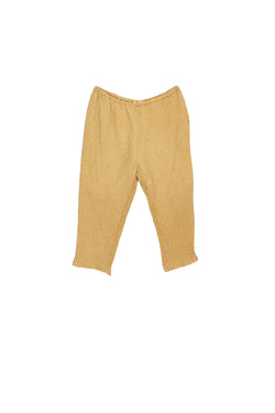 OCHRE YELLOW SILK WITH BANDHANI PANT