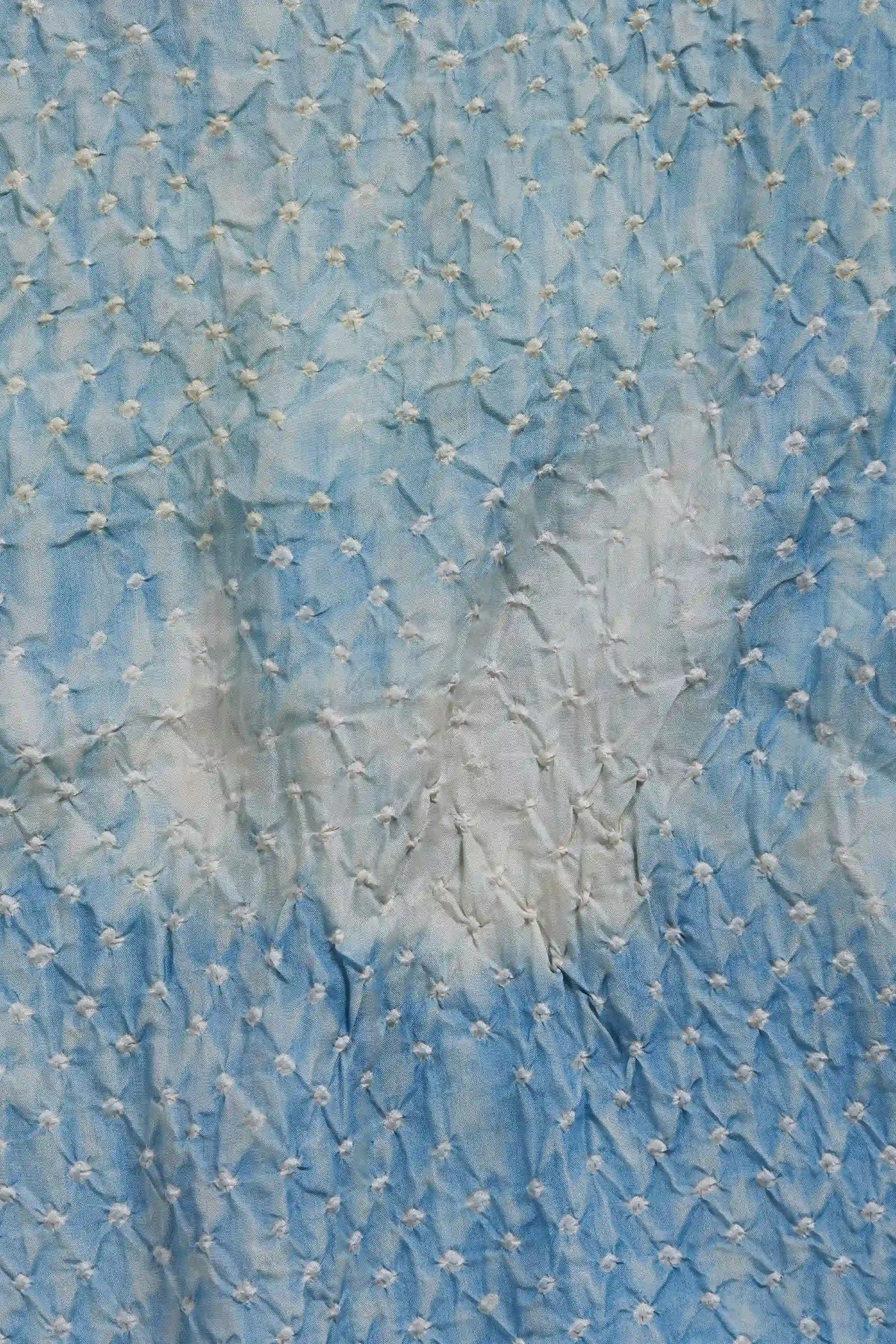 Silk Scarf with Bandhani